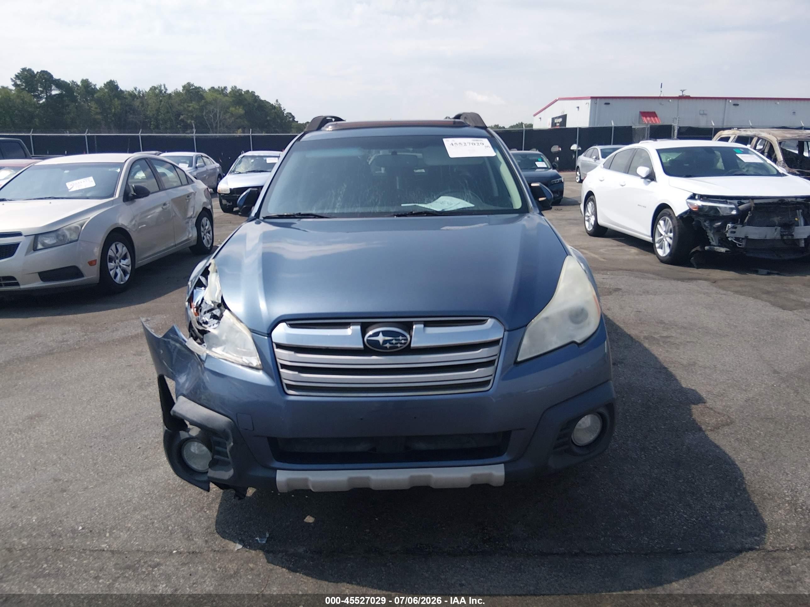 2013 Subaru Outback 3.6r Limited Blue vin: 4S4BRDKC3D2244602