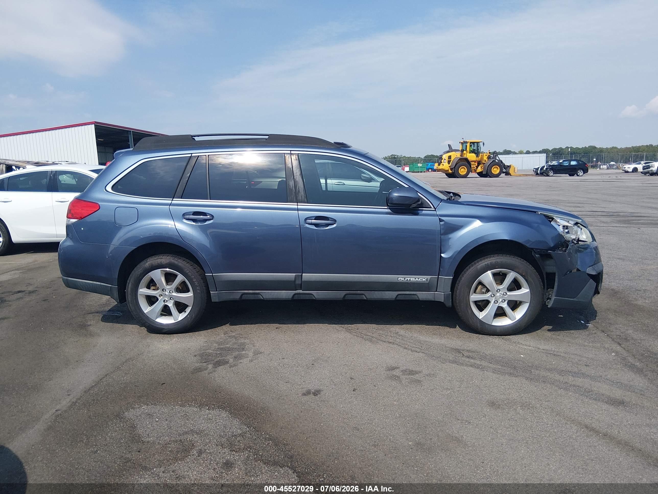 2013 Subaru Outback 3.6r Limited Blue vin: 4S4BRDKC3D2244602