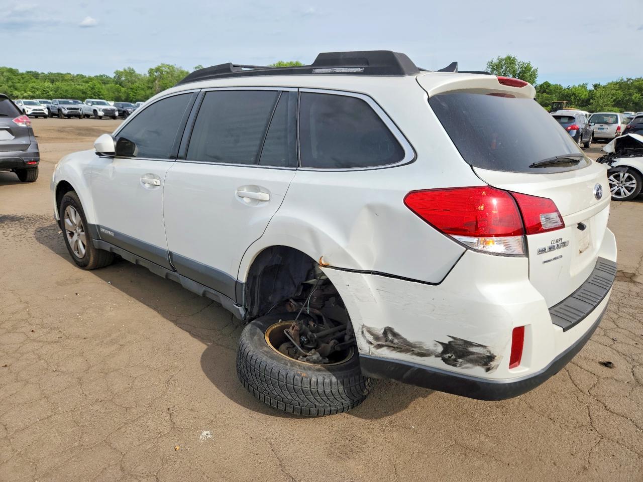 2011 Subaru Outback 3.6r Limited White vin: 4S4BRDKC4B2437290