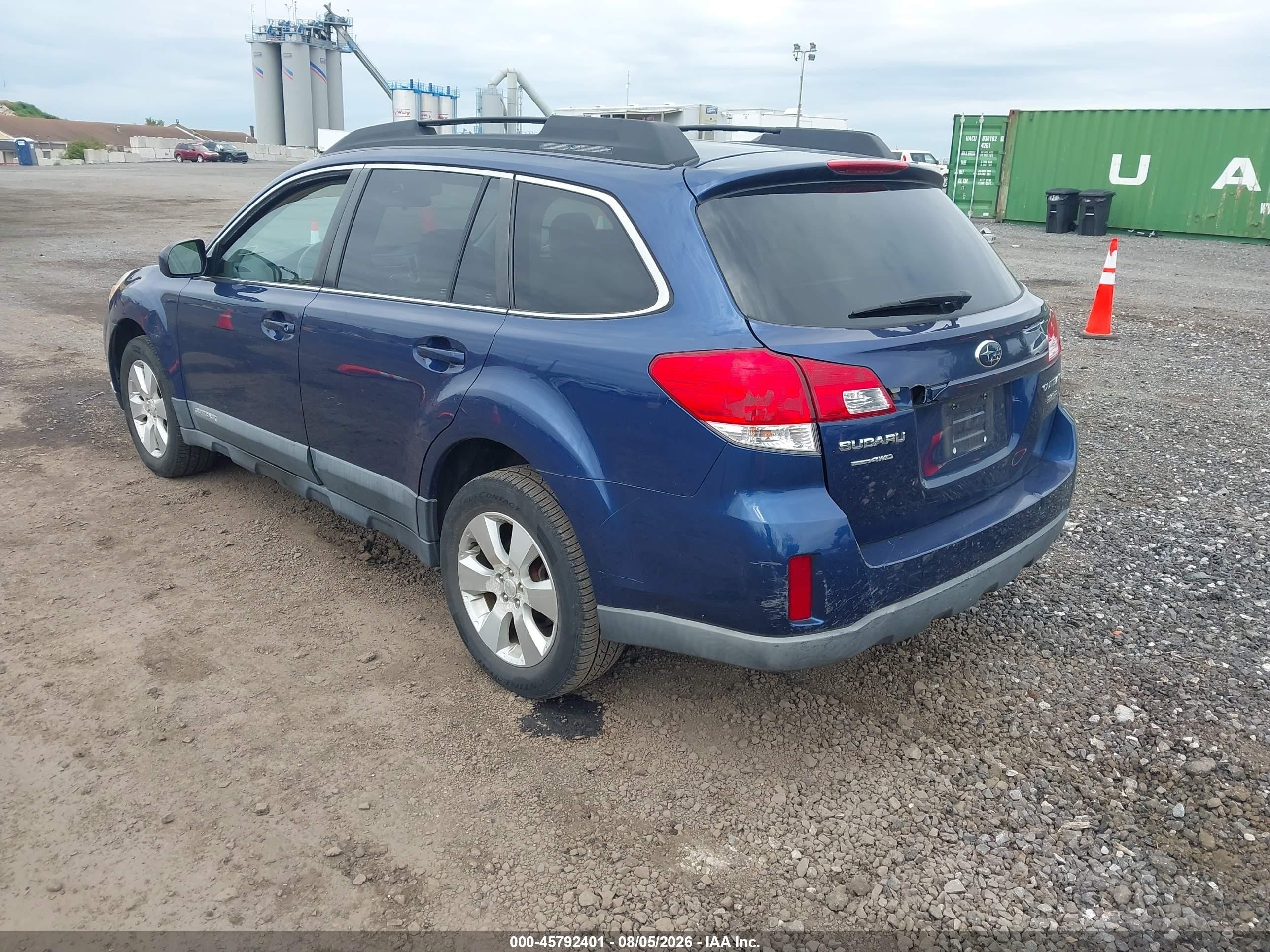 2010 Subaru Outback 3.6r Limited Blue vin: 4S4BRDKC5A2362999