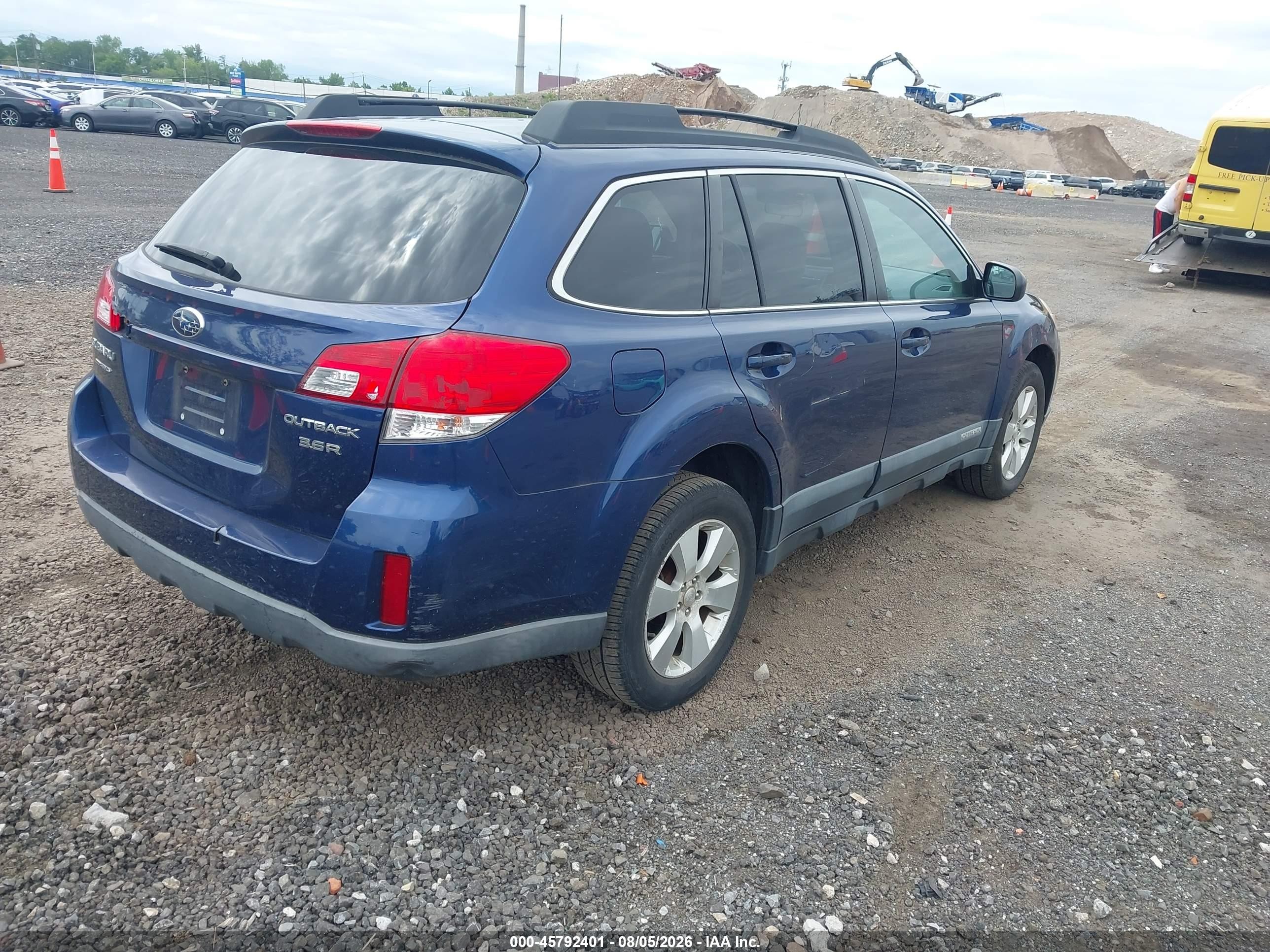2010 Subaru Outback 3.6r Limited Blue vin: 4S4BRDKC5A2362999