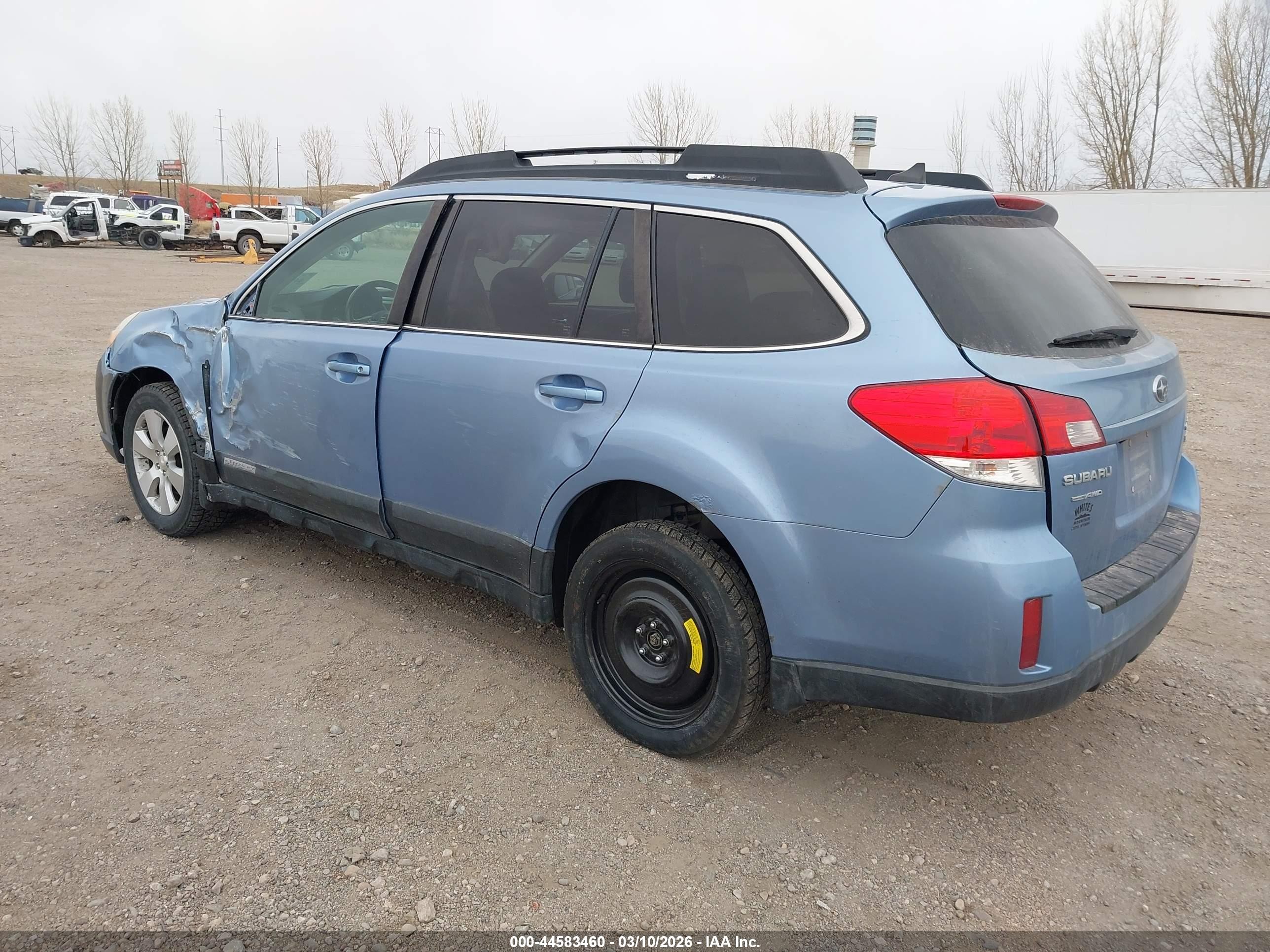 2011 Subaru Outback 3.6r Limited Light Blue vin: 4S4BRDKC5B2321192