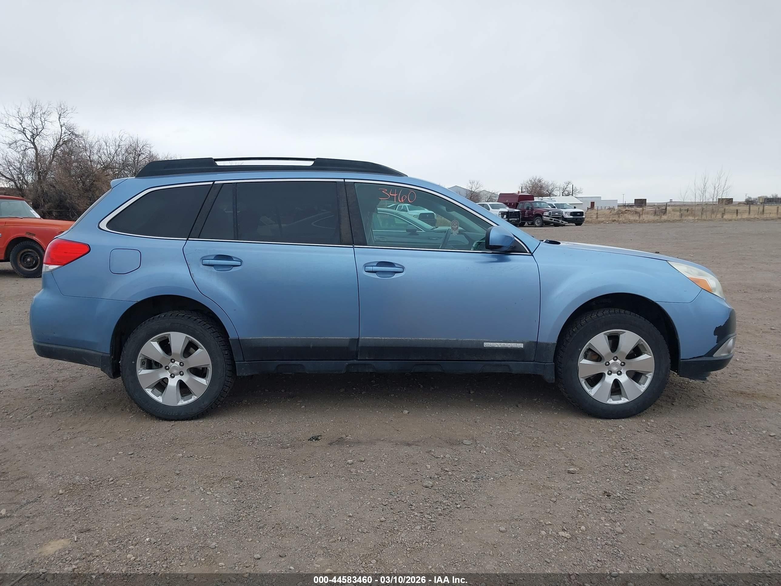 2011 Subaru Outback 3.6r Limited Light Blue vin: 4S4BRDKC5B2321192