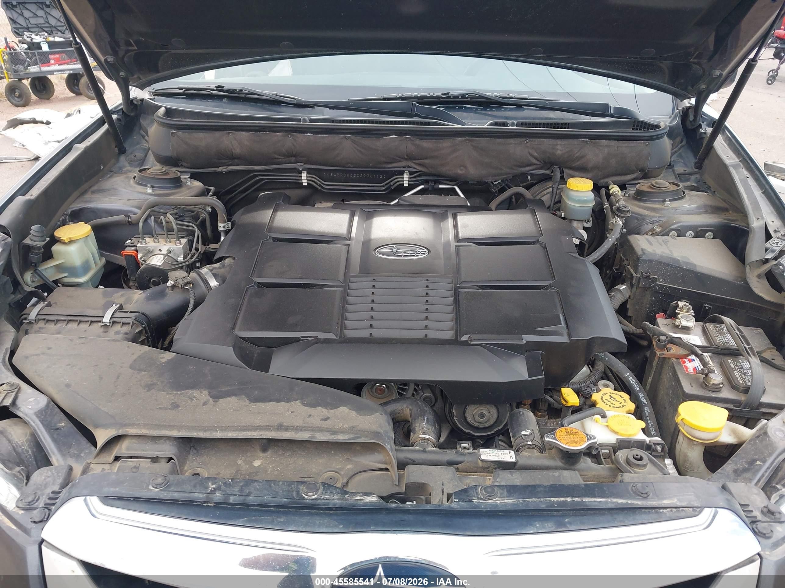 2012 Subaru Outback 3.6r Limited Серый vin: 4S4BRDKC5C2236113