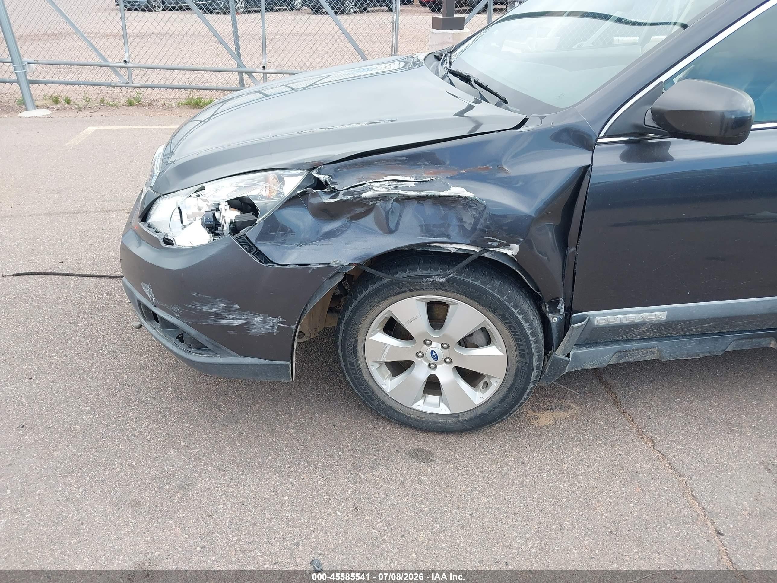 2012 Subaru Outback 3.6r Limited Серый vin: 4S4BRDKC5C2236113