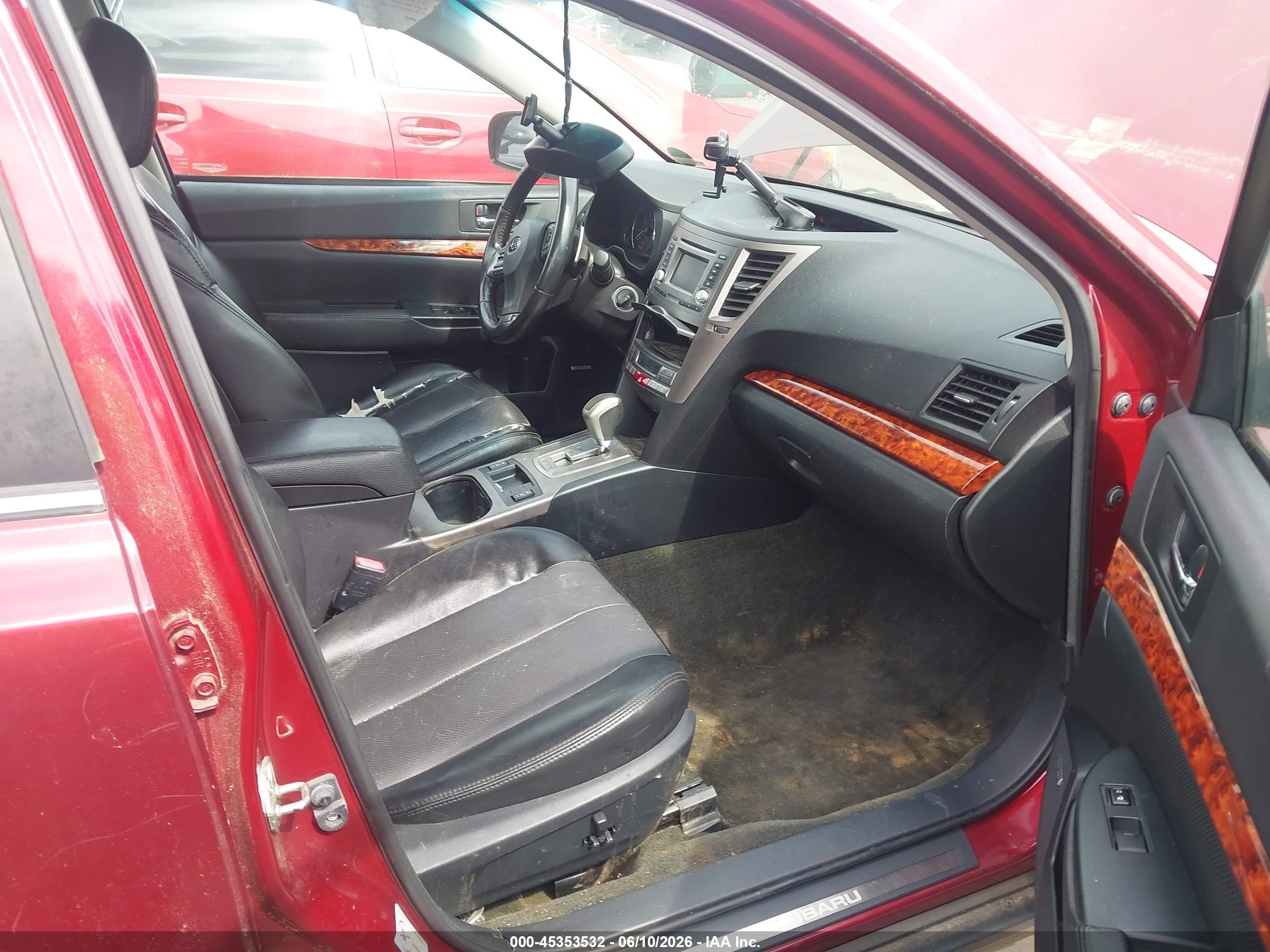 2012 Subaru Outback 3.6r Limited Burgundy vin: 4S4BRDKC6C2242809