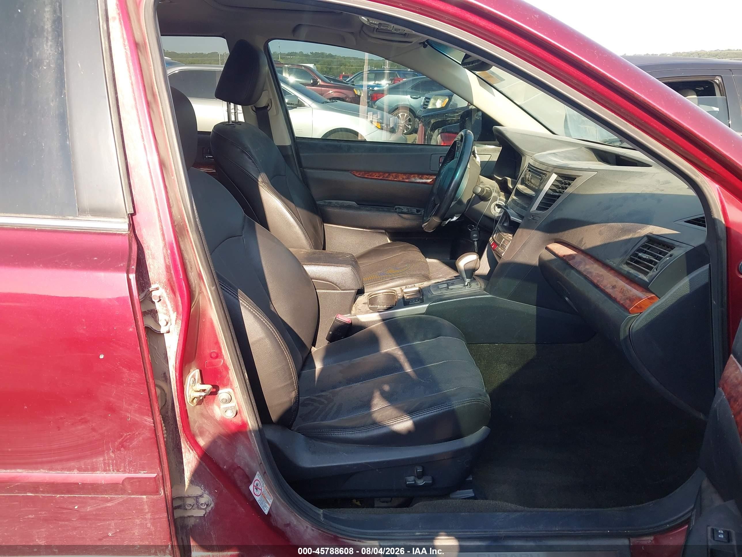2012 Subaru Outback 3.6r Limited Maroon vin: 4S4BRDKC6C2265443