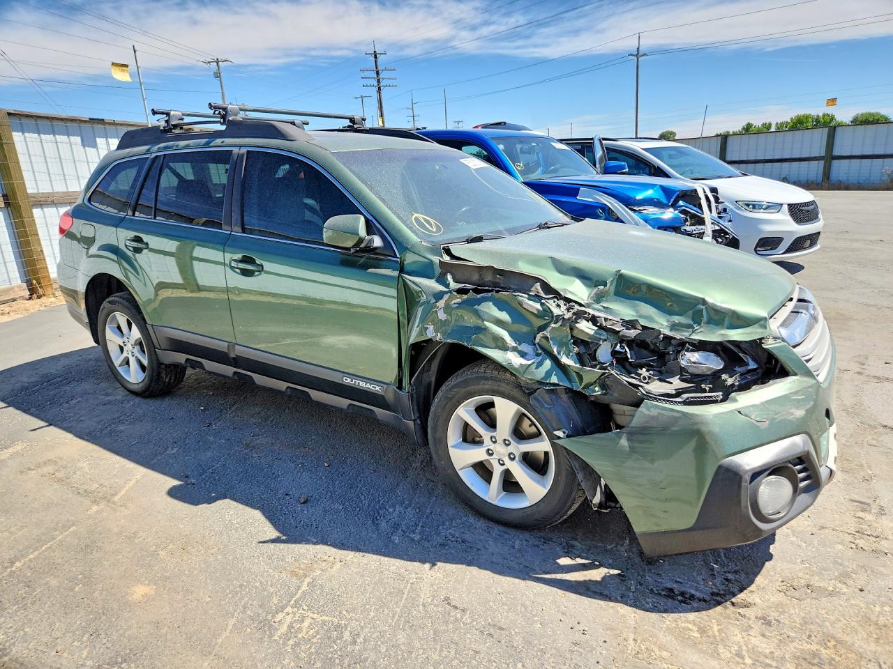 2013 Subaru Outback 3.6r Limited Green vin: 4S4BRDKC7D2266022