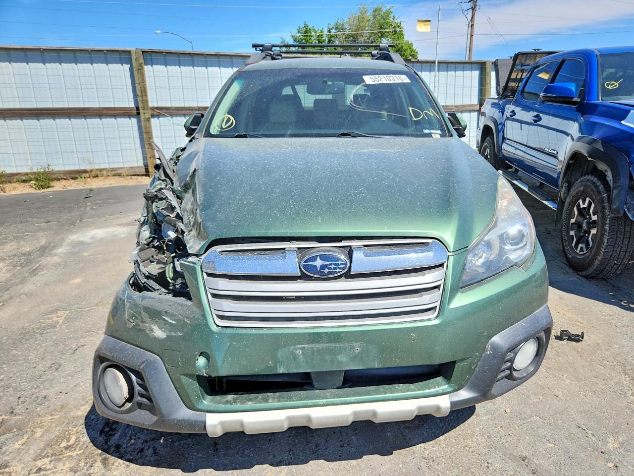 2013 Subaru Outback 3.6r Limited Green vin: 4S4BRDKC7D2266022