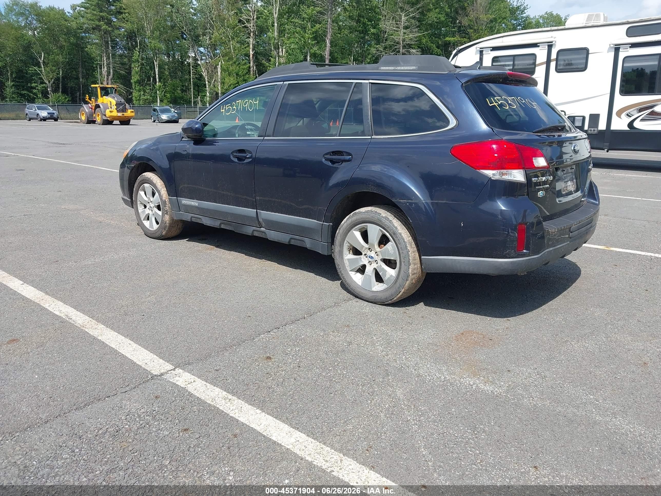 2012 Subaru Outback 3.6r Limited Blue vin: 4S4BRDKC8C2202473