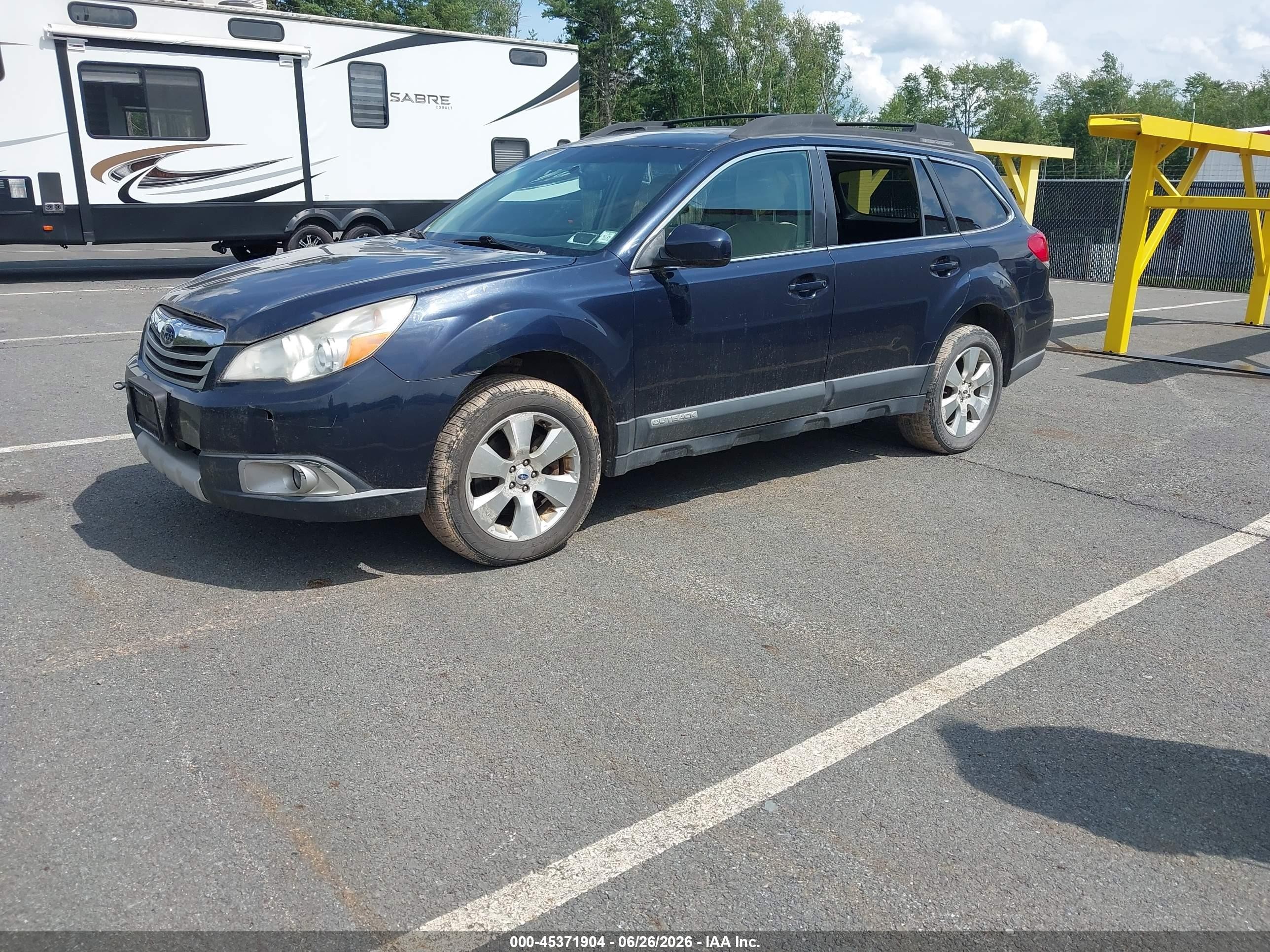 2012 Subaru Outback 3.6r Limited Blue vin: 4S4BRDKC8C2202473