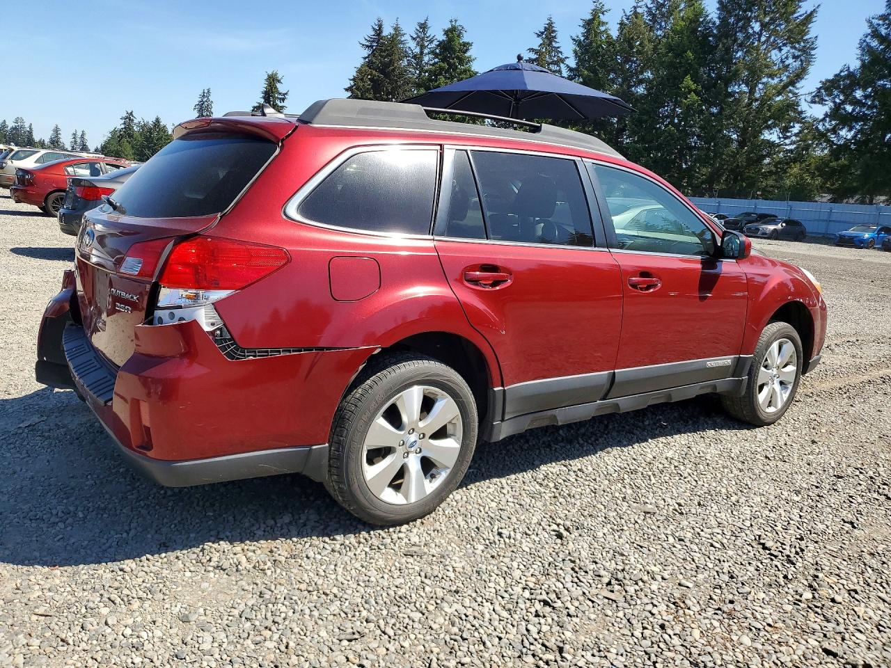 2012 Subaru Outback 3.6r Limited Red vin: 4S4BRDKC9C2247468