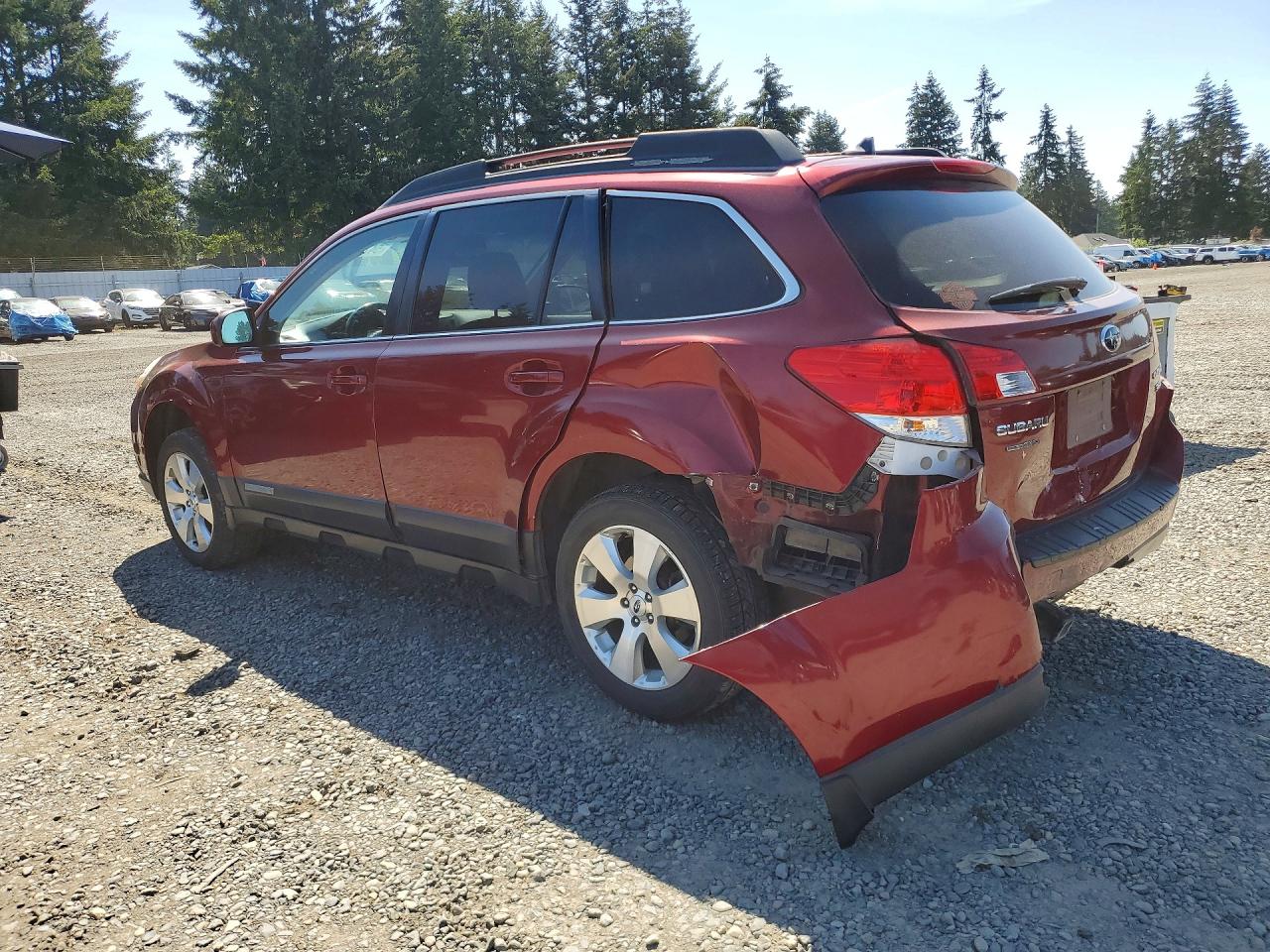 2012 Subaru Outback 3.6r Limited Red vin: 4S4BRDKC9C2247468