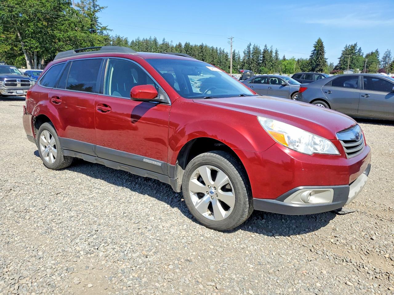 2012 Subaru Outback 3.6r Limited Red vin: 4S4BRDKC9C2247468