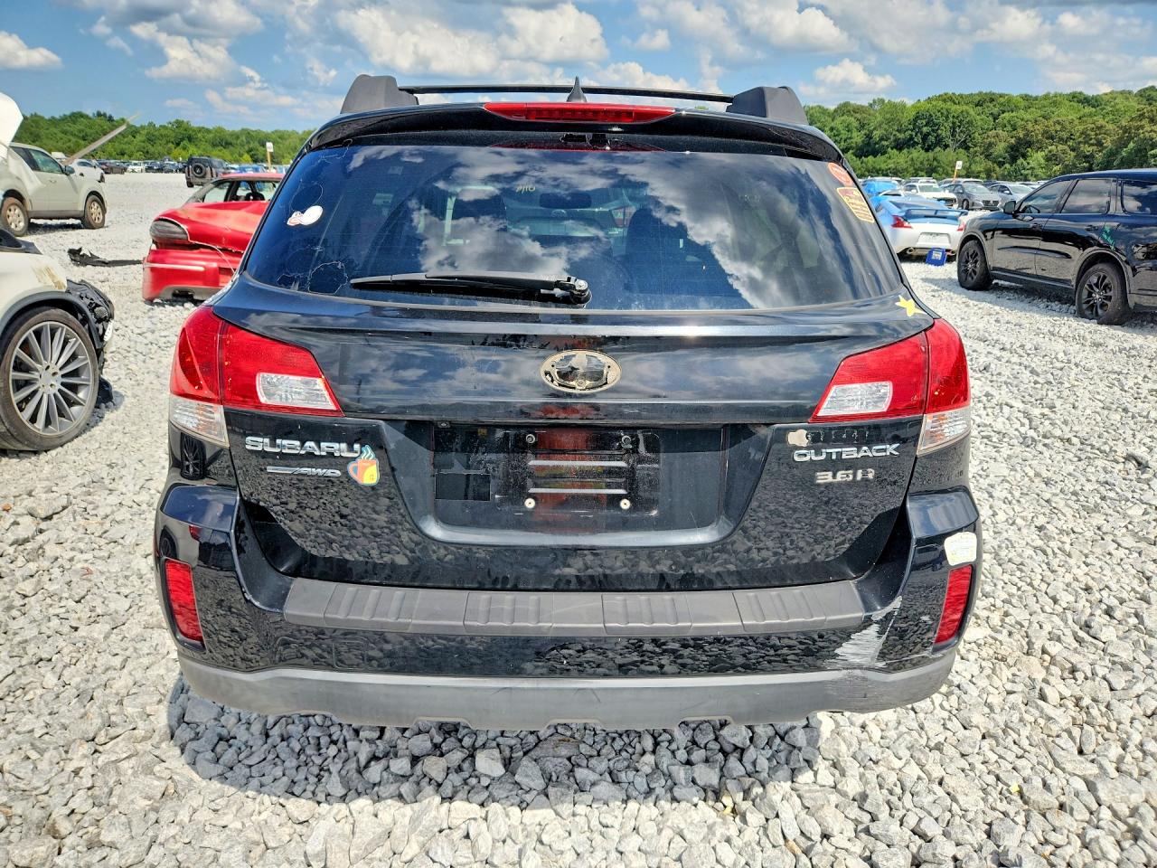 2012 Subaru Outback 3.6r Limited Black vin: 4S4BRDKC9C2250127