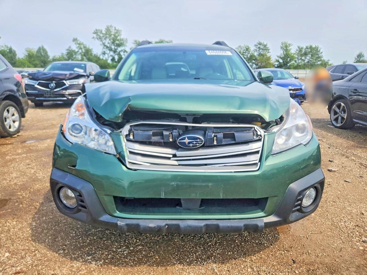 2013 Subaru Outback 3.6r Limited Green vin: 4S4BRDKC9D2244832