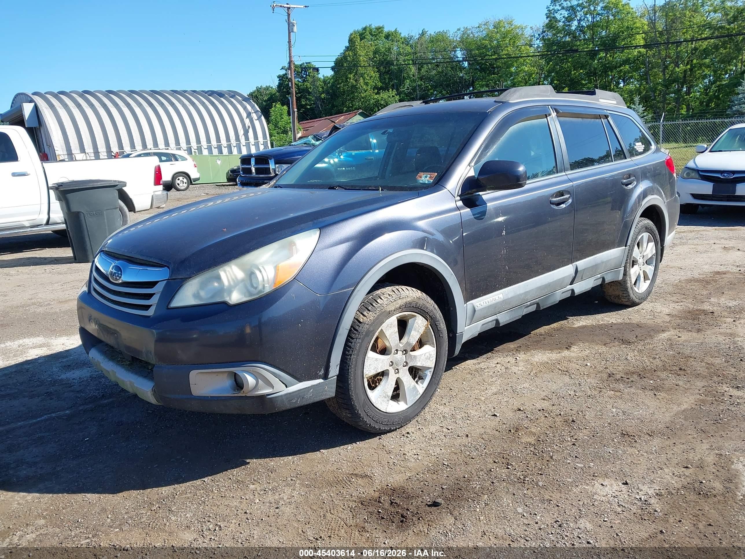 2010 Subaru Outback 3.6r Limited Black vin: 4S4BRDKCXA2319372