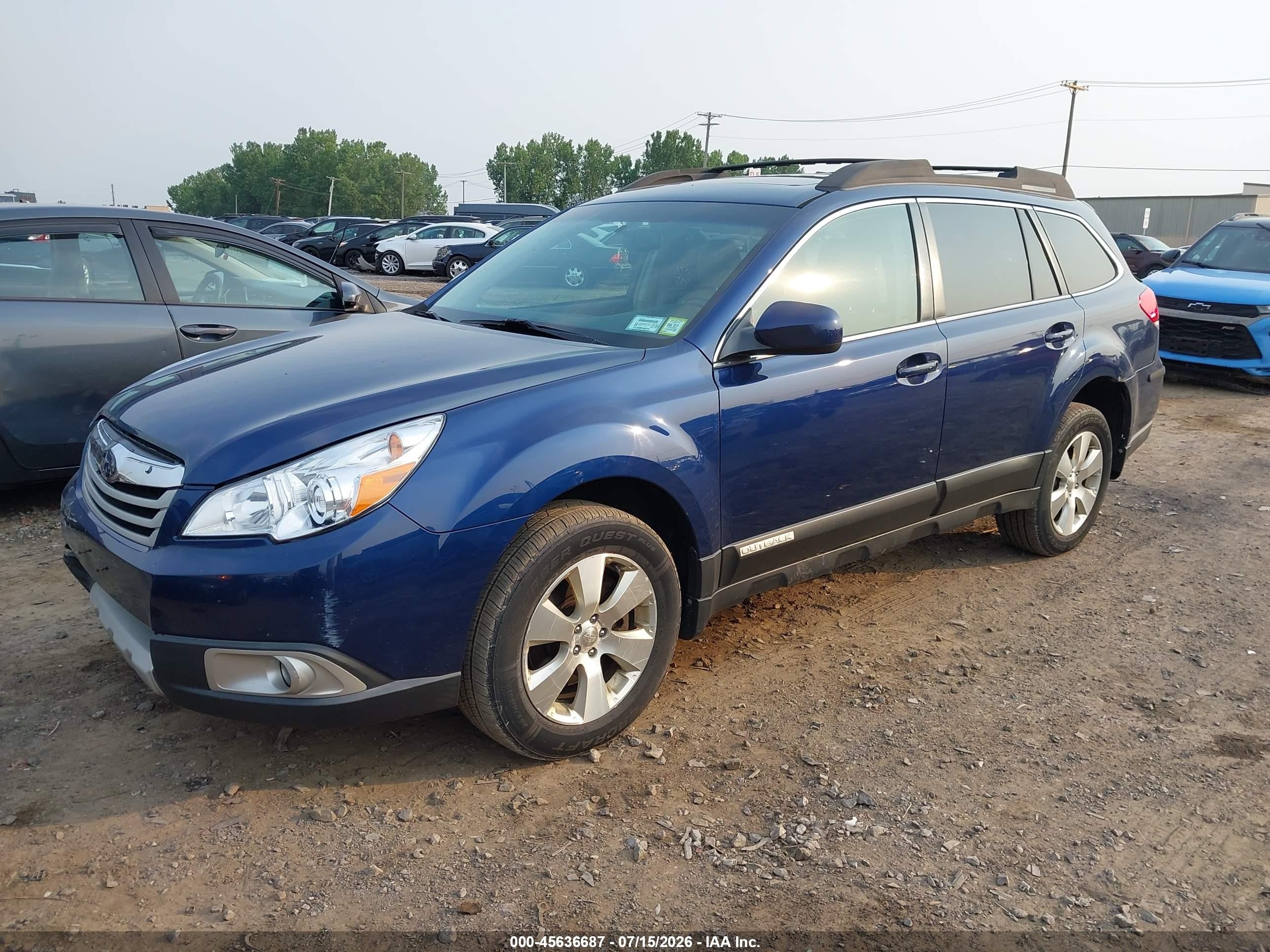 2010 Subaru Outback 3.6r Limited Dark Blue vin: 4S4BRDKCXA2379877