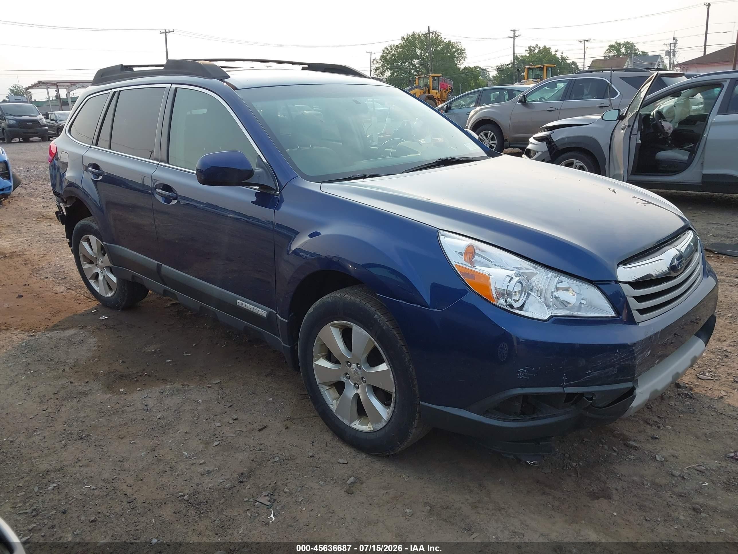 2010 Subaru Outback 3.6r Limited Dark Blue vin: 4S4BRDKCXA2379877
