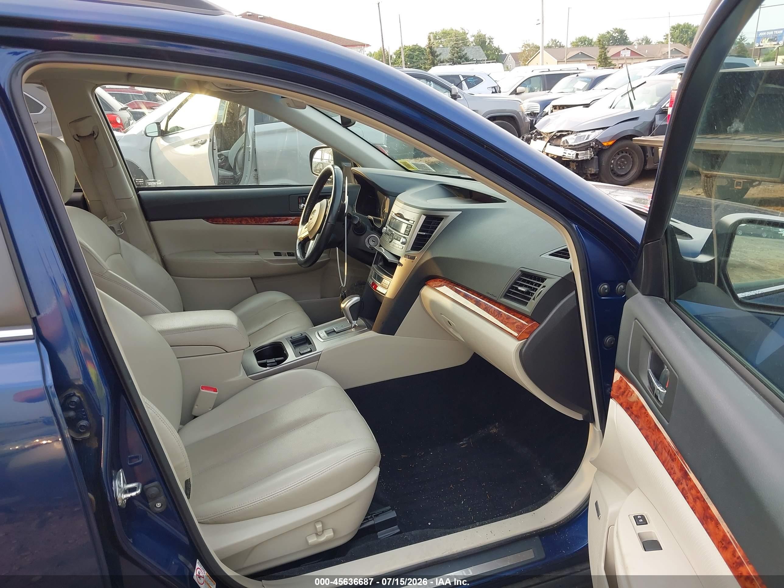 2010 Subaru Outback 3.6r Limited Dark Blue vin: 4S4BRDKCXA2379877