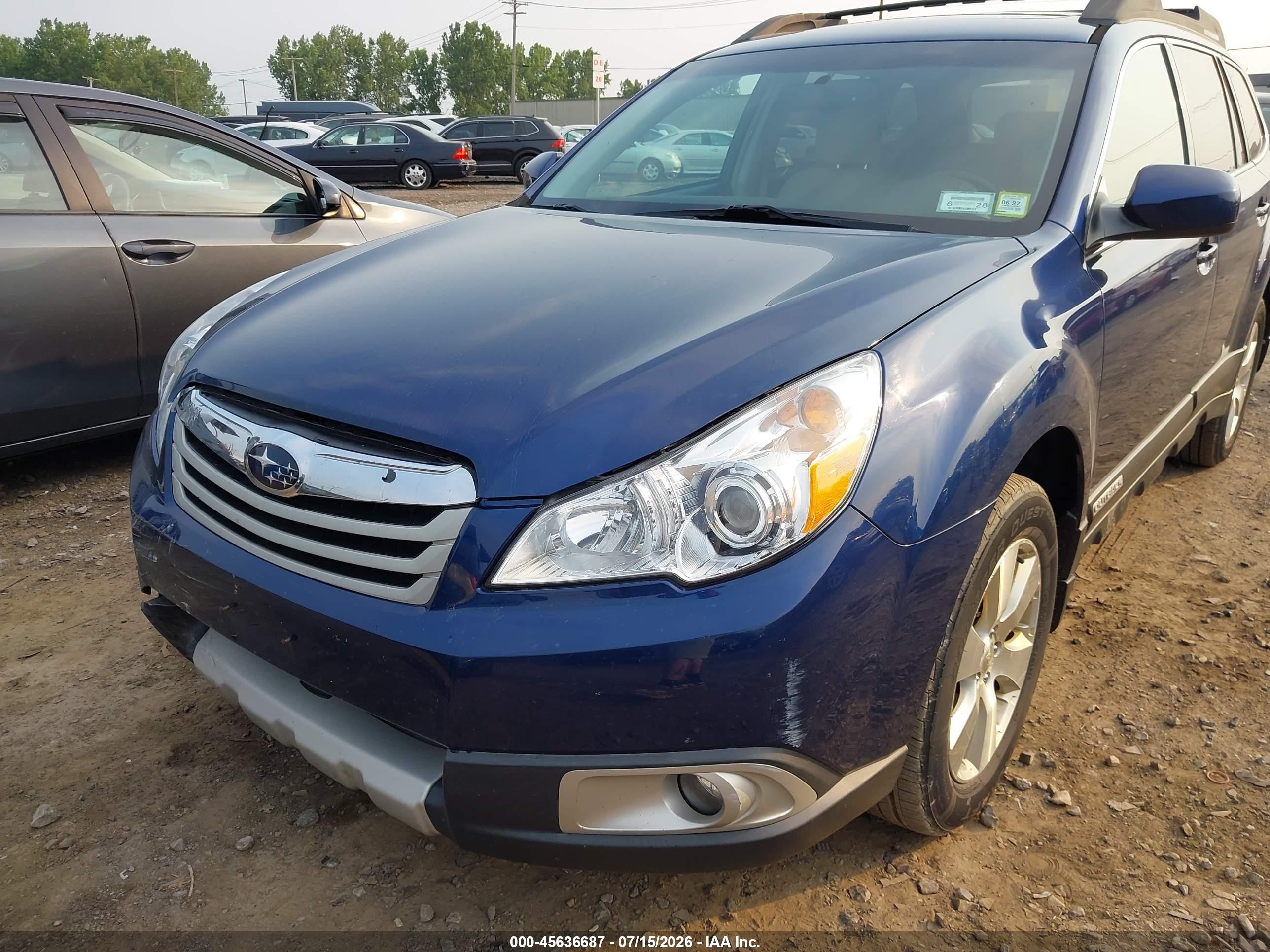 2010 Subaru Outback 3.6r Limited Dark Blue vin: 4S4BRDKCXA2379877