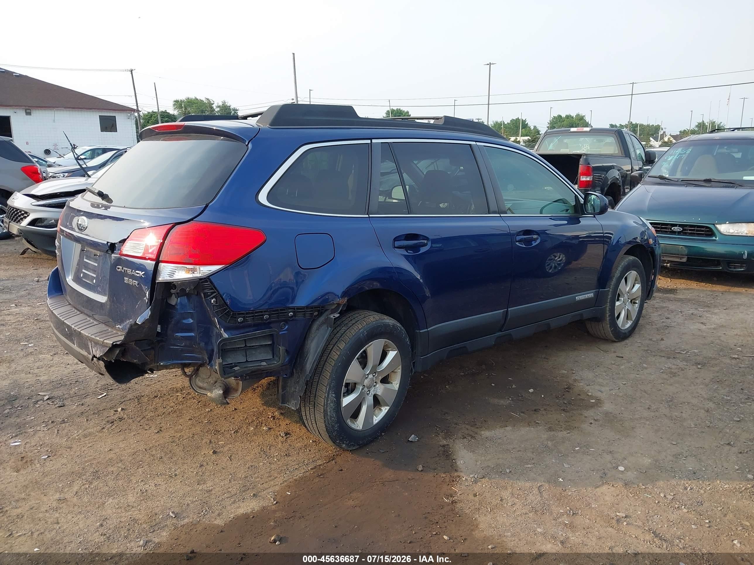 2010 Subaru Outback 3.6r Limited Dark Blue vin: 4S4BRDKCXA2379877