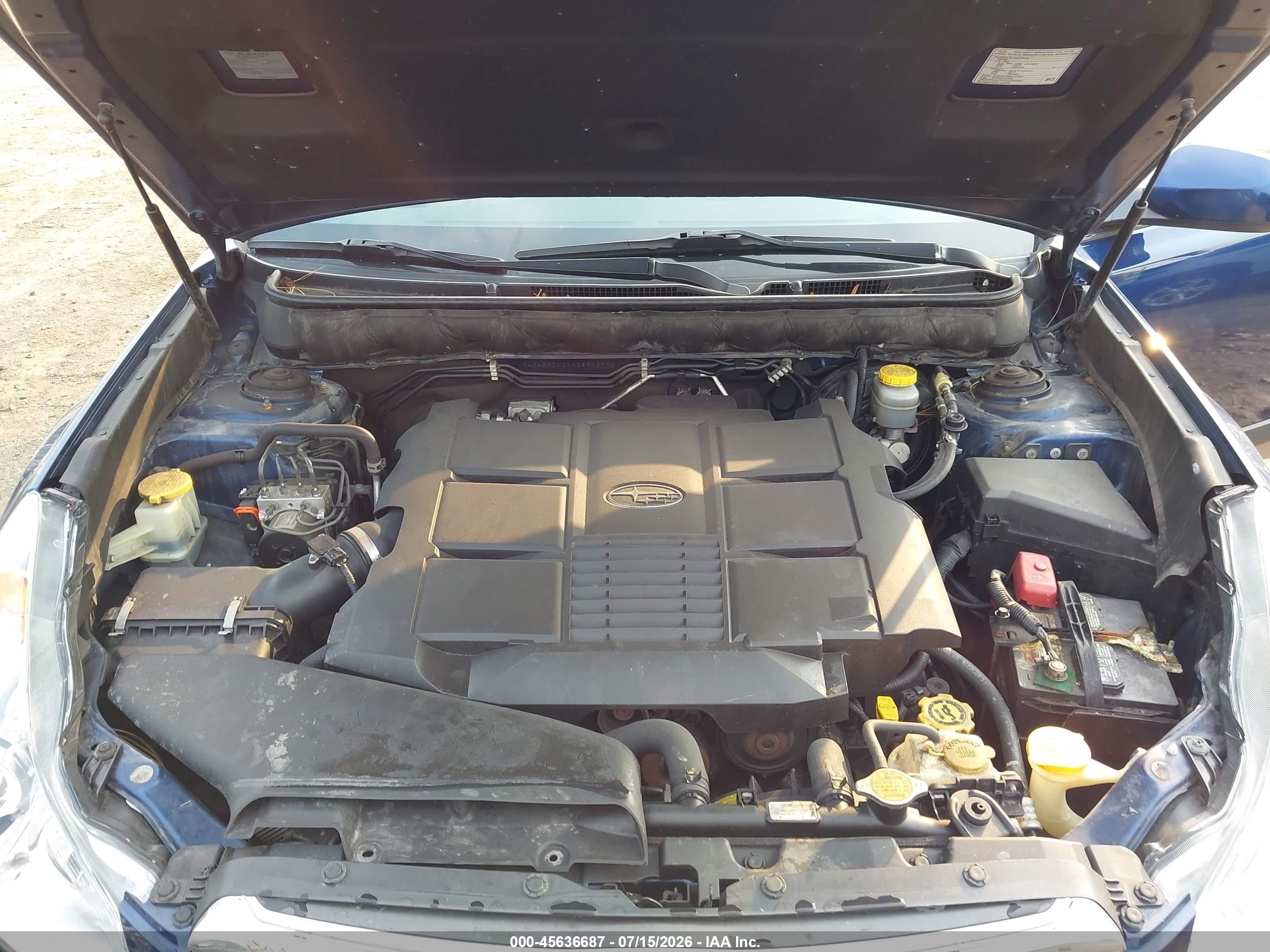2010 Subaru Outback 3.6r Limited Dark Blue vin: 4S4BRDKCXA2379877