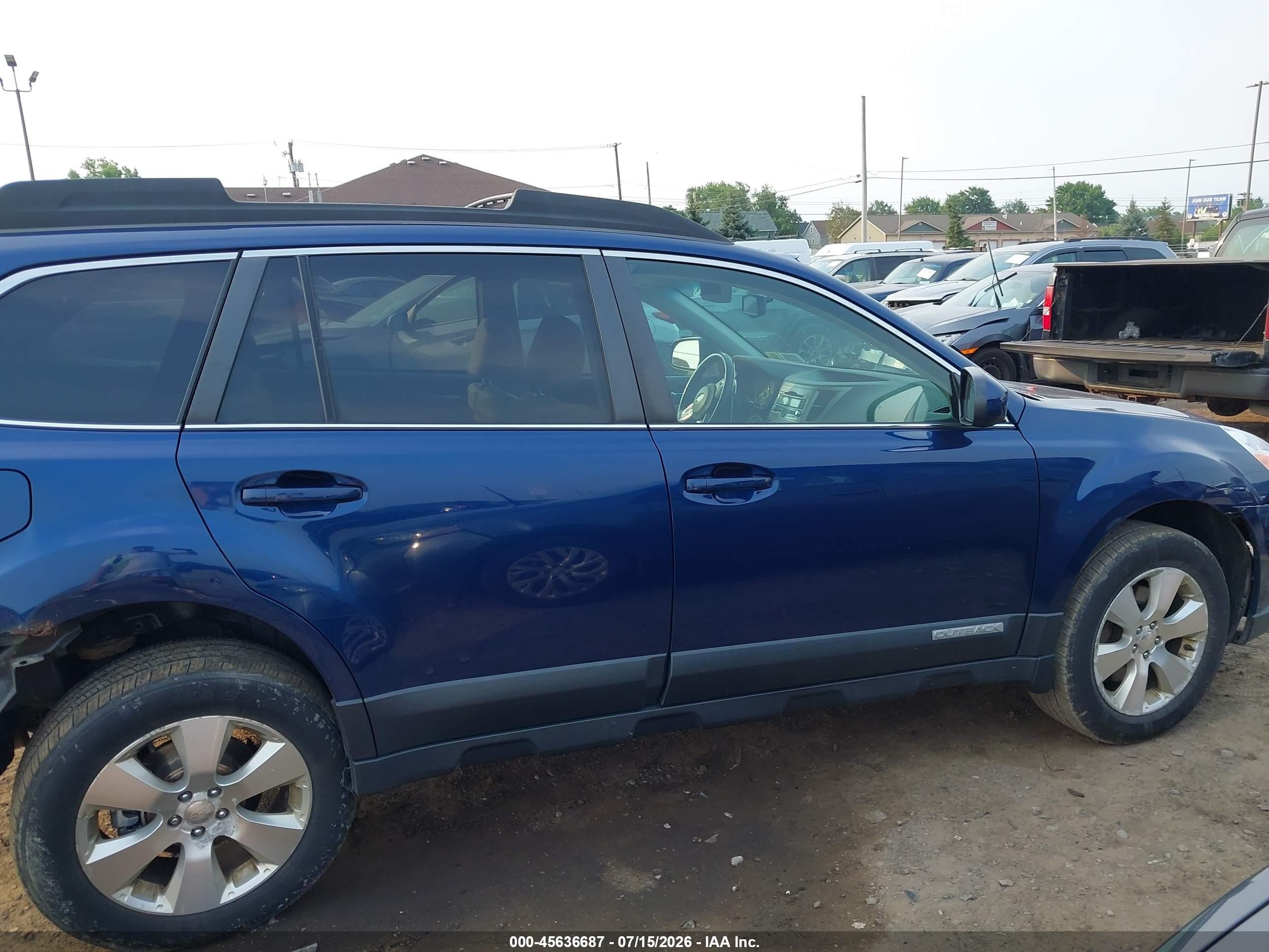 2010 Subaru Outback 3.6r Limited Dark Blue vin: 4S4BRDKCXA2379877