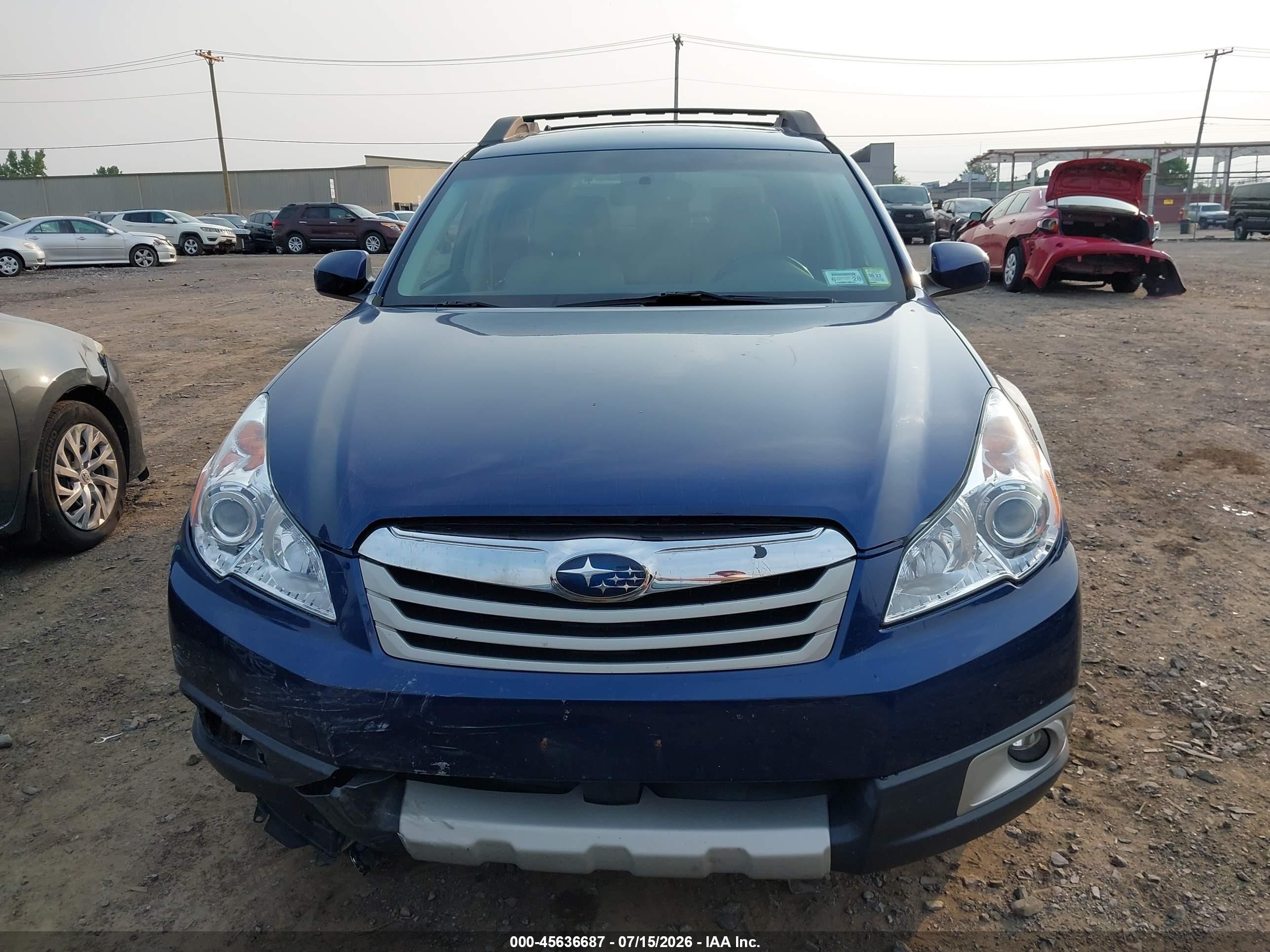 2010 Subaru Outback 3.6r Limited Dark Blue vin: 4S4BRDKCXA2379877