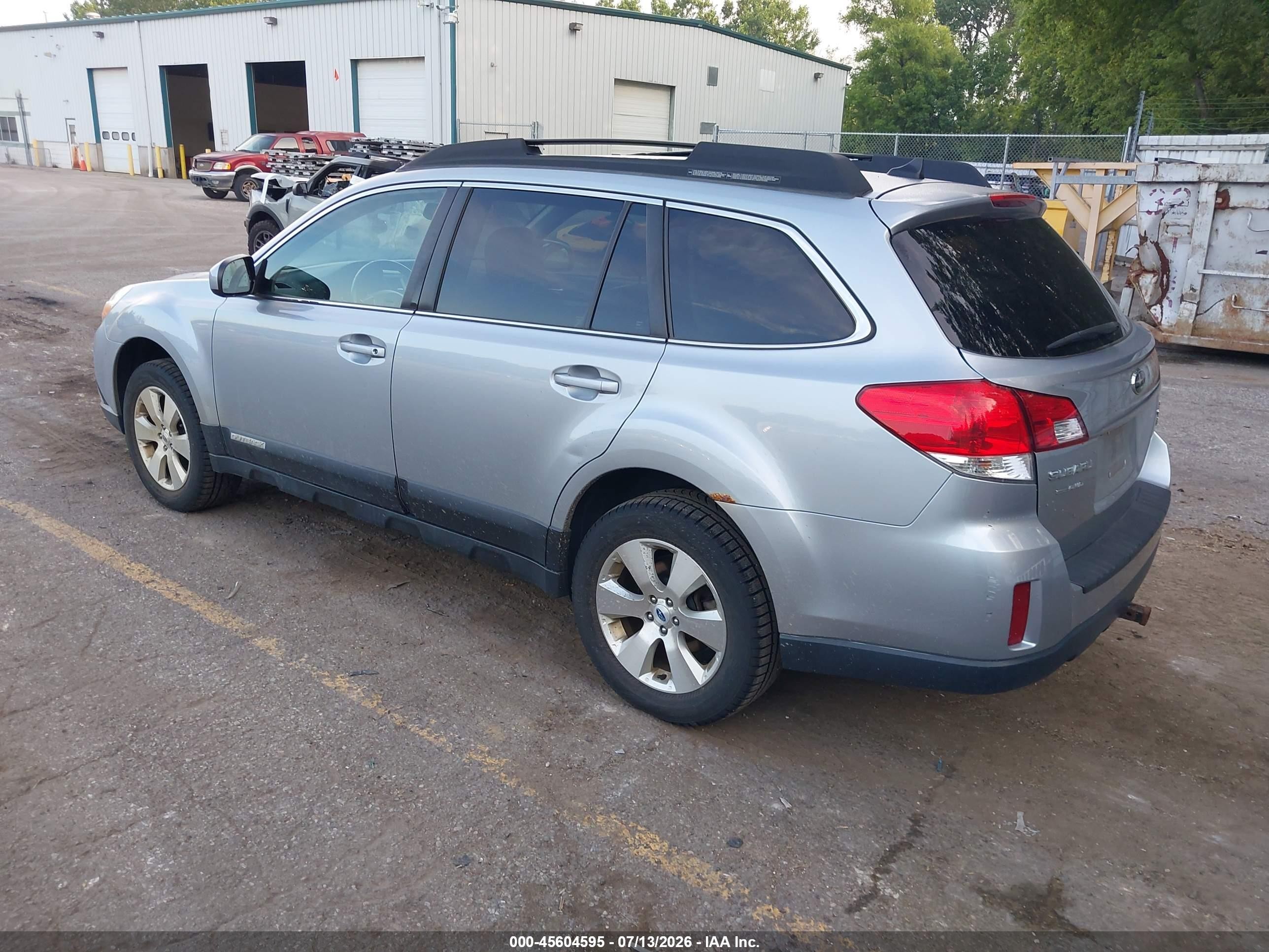 2012 Subaru Outback 3.6r Limited Серебряный vin: 4S4BRDKCXC2209988