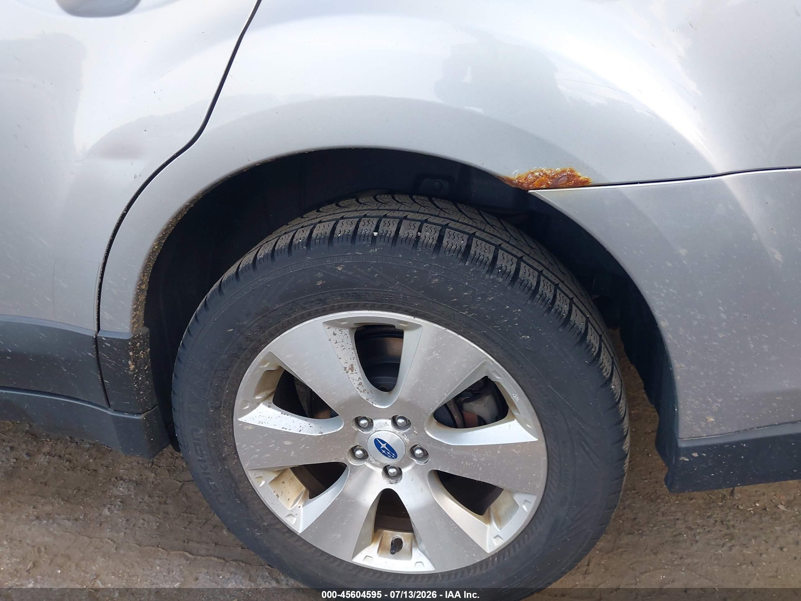 2012 Subaru Outback 3.6r Limited Серебряный vin: 4S4BRDKCXC2209988