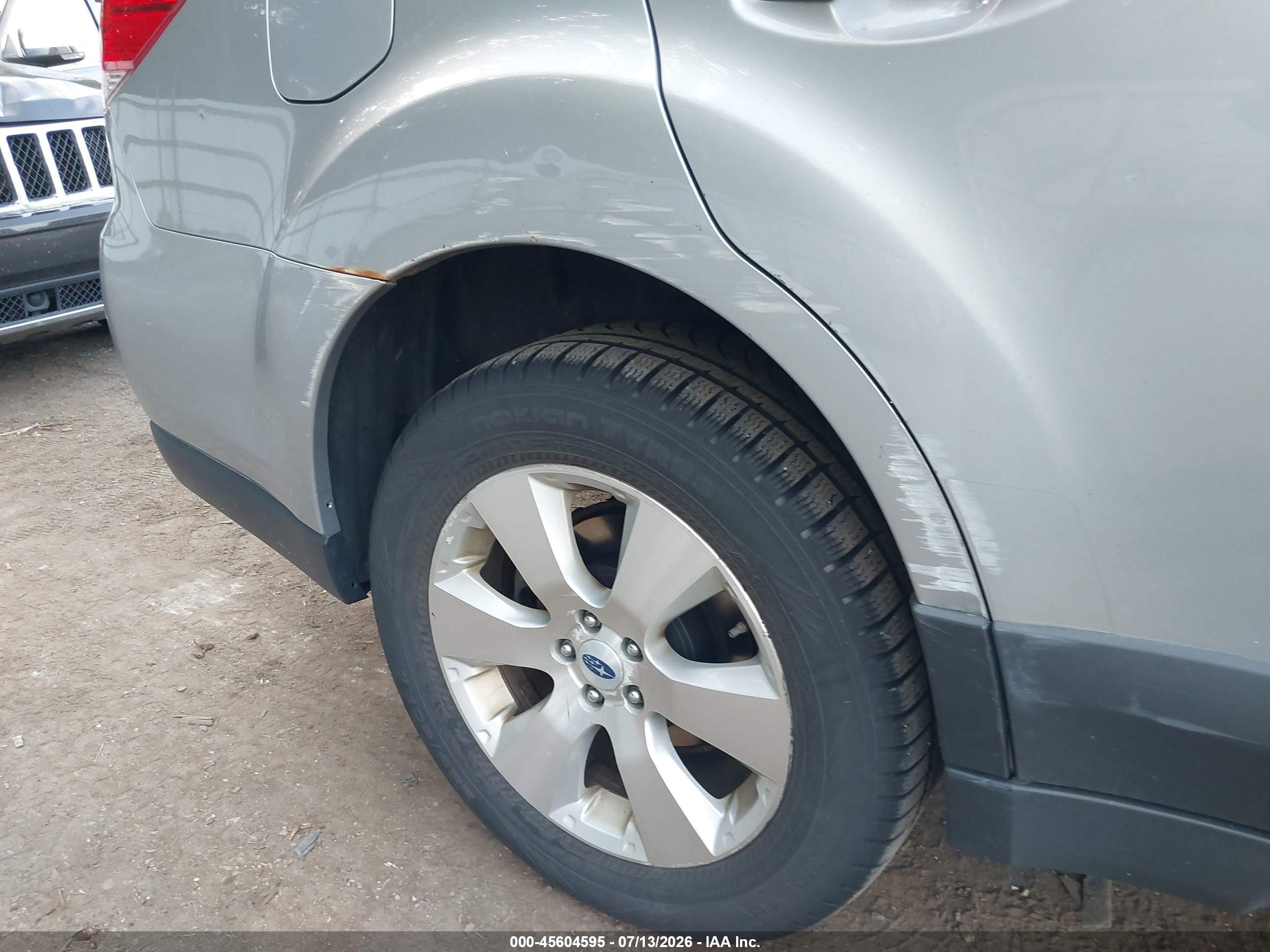2012 Subaru Outback 3.6r Limited Серебряный vin: 4S4BRDKCXC2209988