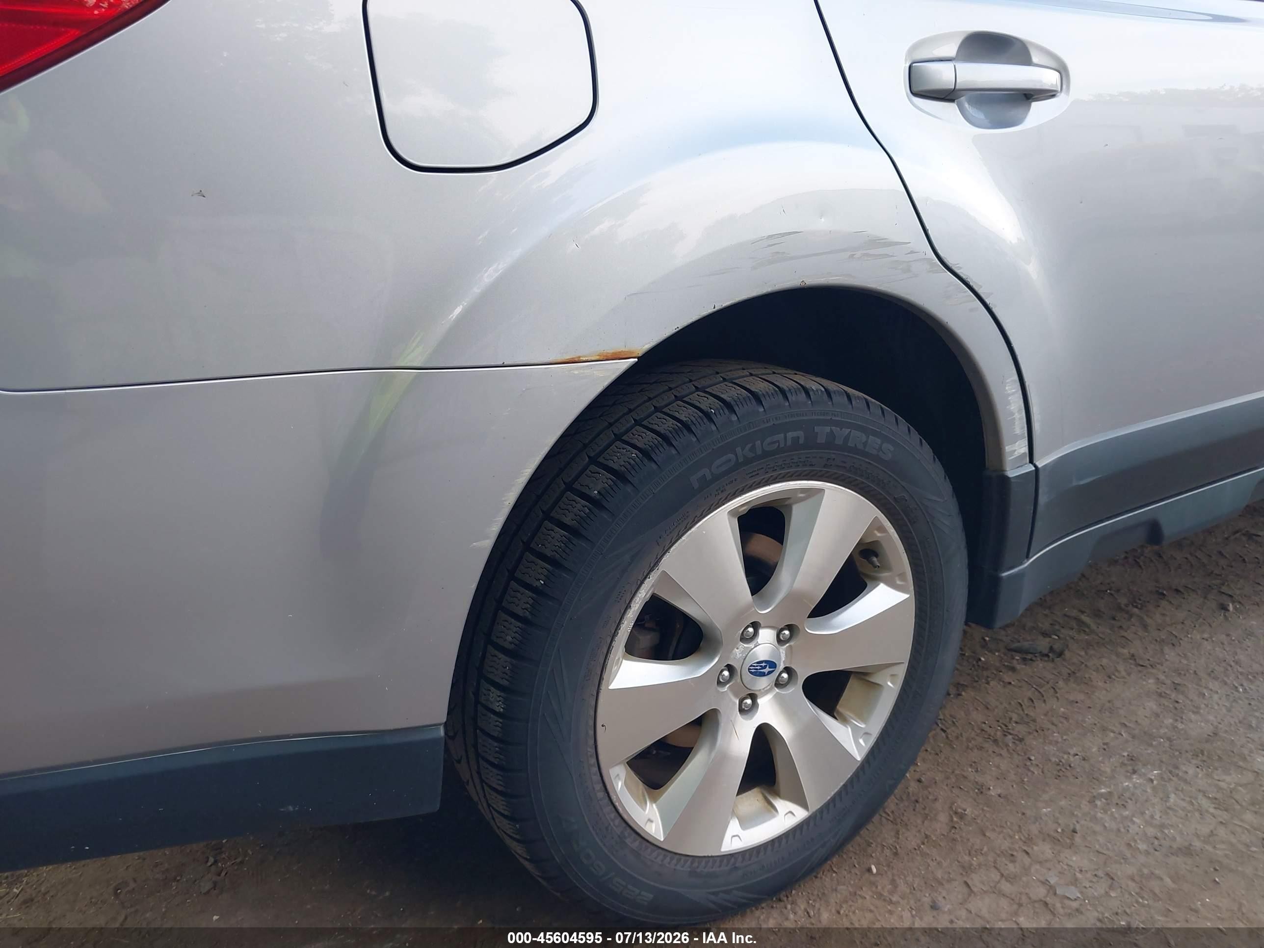 2012 Subaru Outback 3.6r Limited Серебряный vin: 4S4BRDKCXC2209988