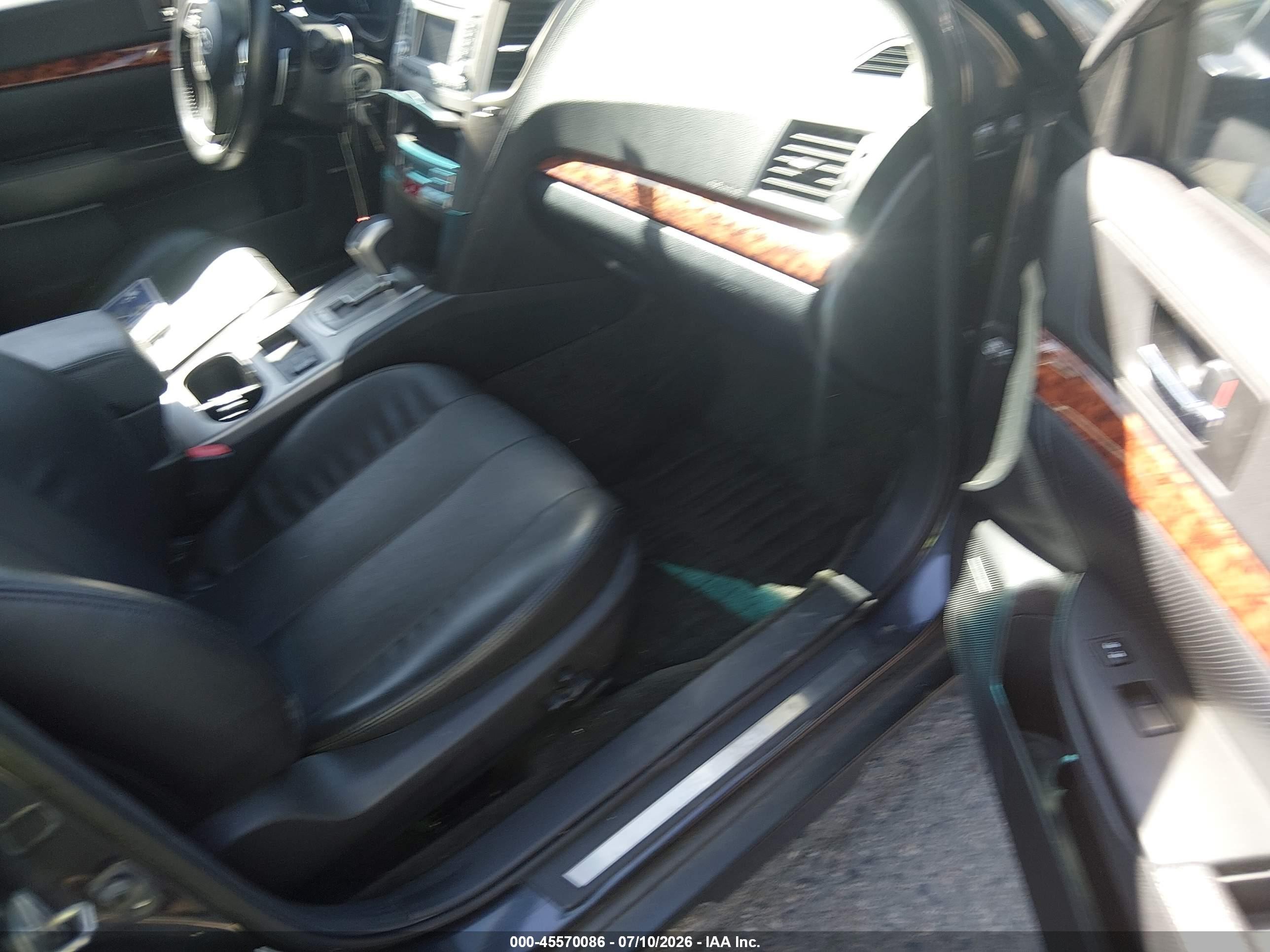 2012 Subaru Outback 3.6r Limited Black vin: 4S4BRDKCXC2244949
