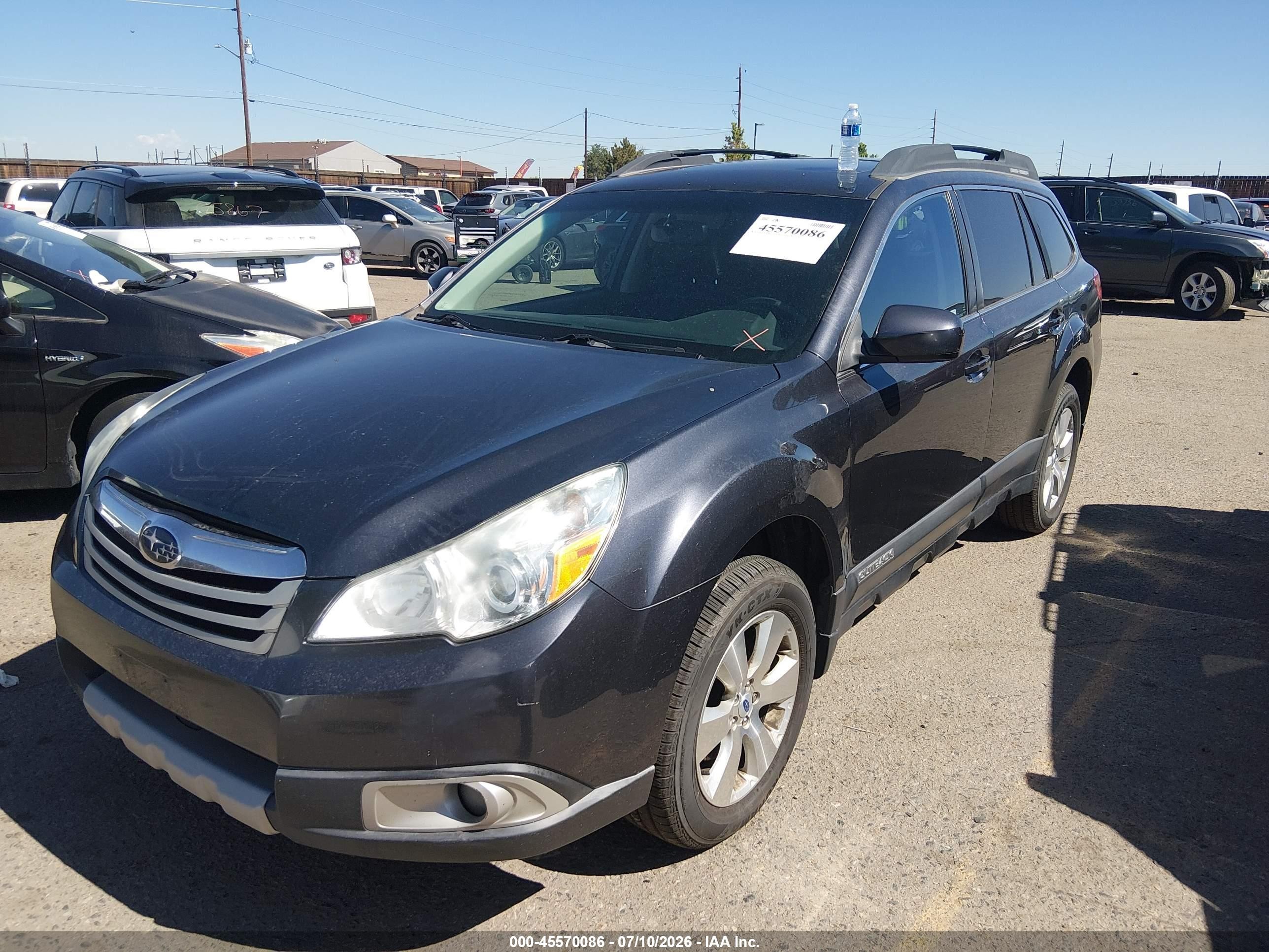 2012 Subaru Outback 3.6r Limited Black vin: 4S4BRDKCXC2244949