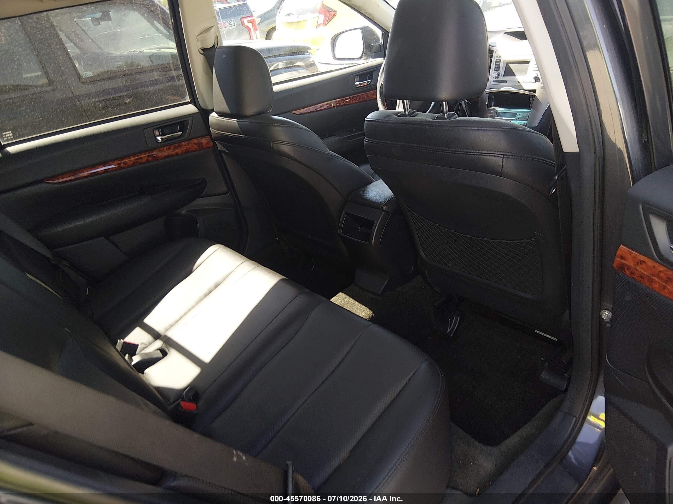 2012 Subaru Outback 3.6r Limited Black vin: 4S4BRDKCXC2244949