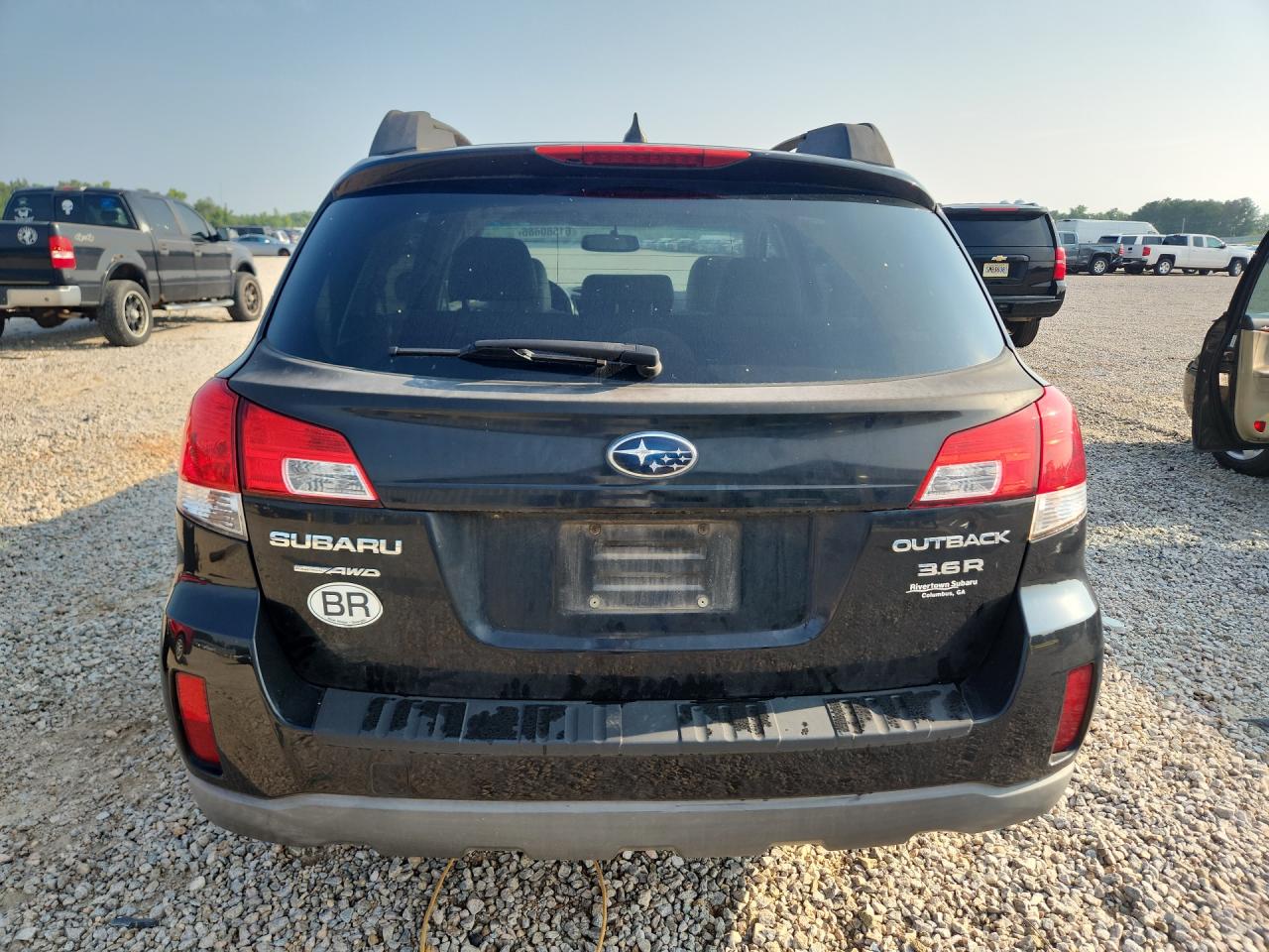 2012 Subaru Outback 3.6r Limited Black vin: 4S4BRDKCXC2265106
