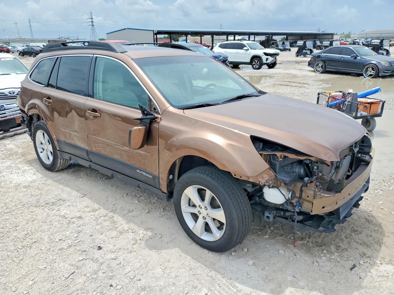 2013 Subaru Outback 3.6r Limited Brown vin: 4S4BRDKCXD2316833