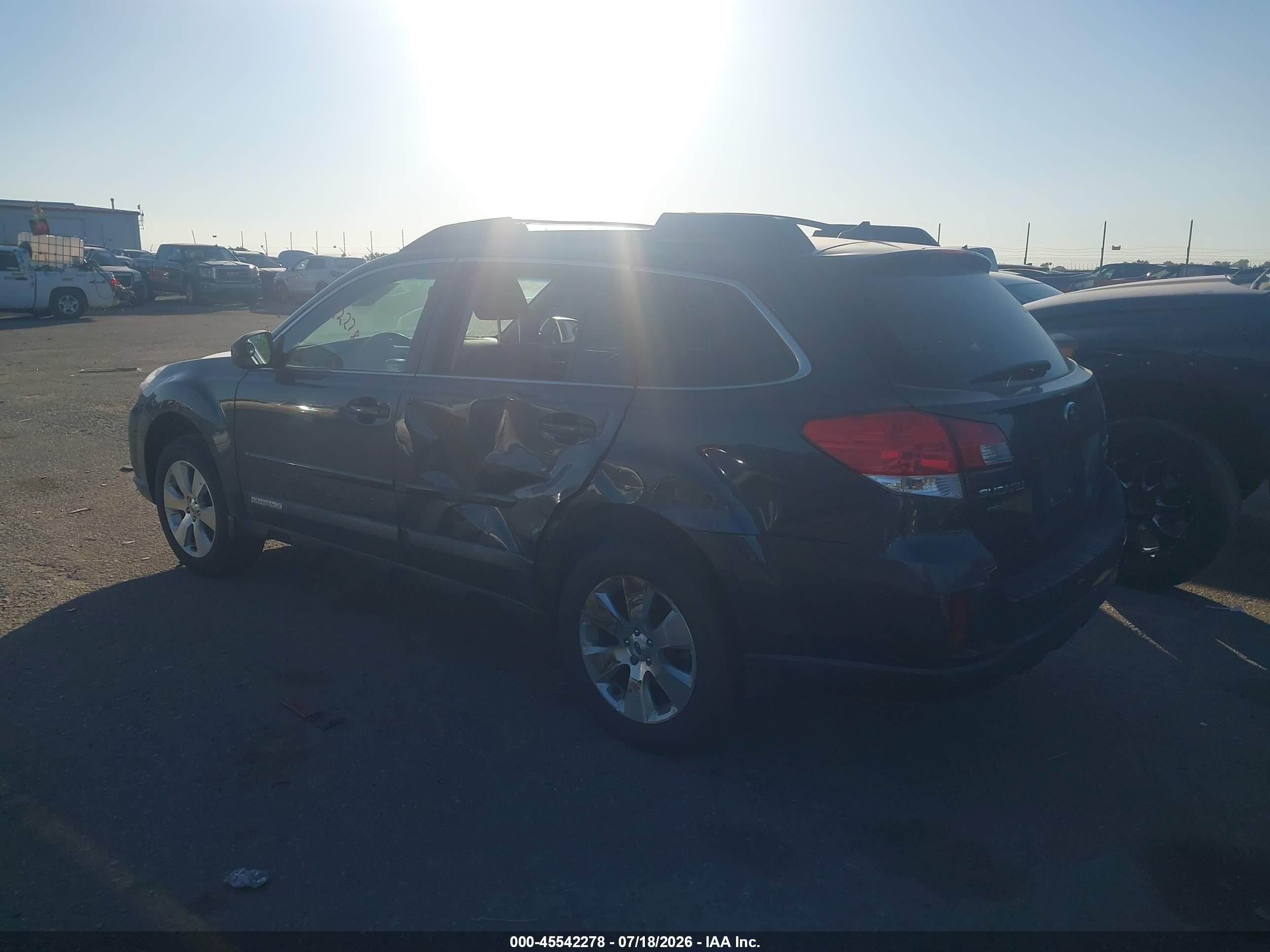 2012 Subaru Outback 3.6r Limited Черный vin: 4S4BRDLC0C2295181