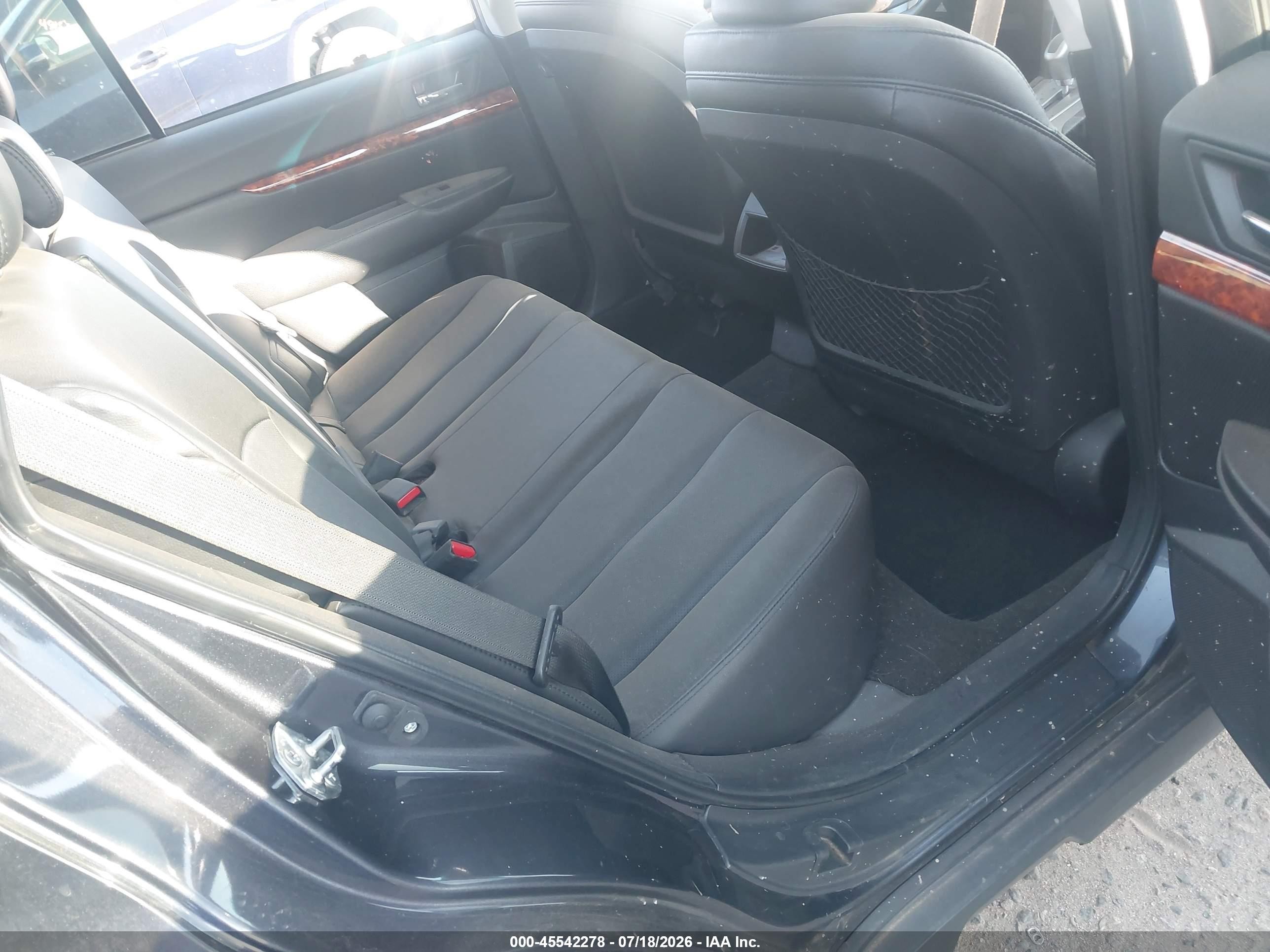 2012 Subaru Outback 3.6r Limited Черный vin: 4S4BRDLC0C2295181
