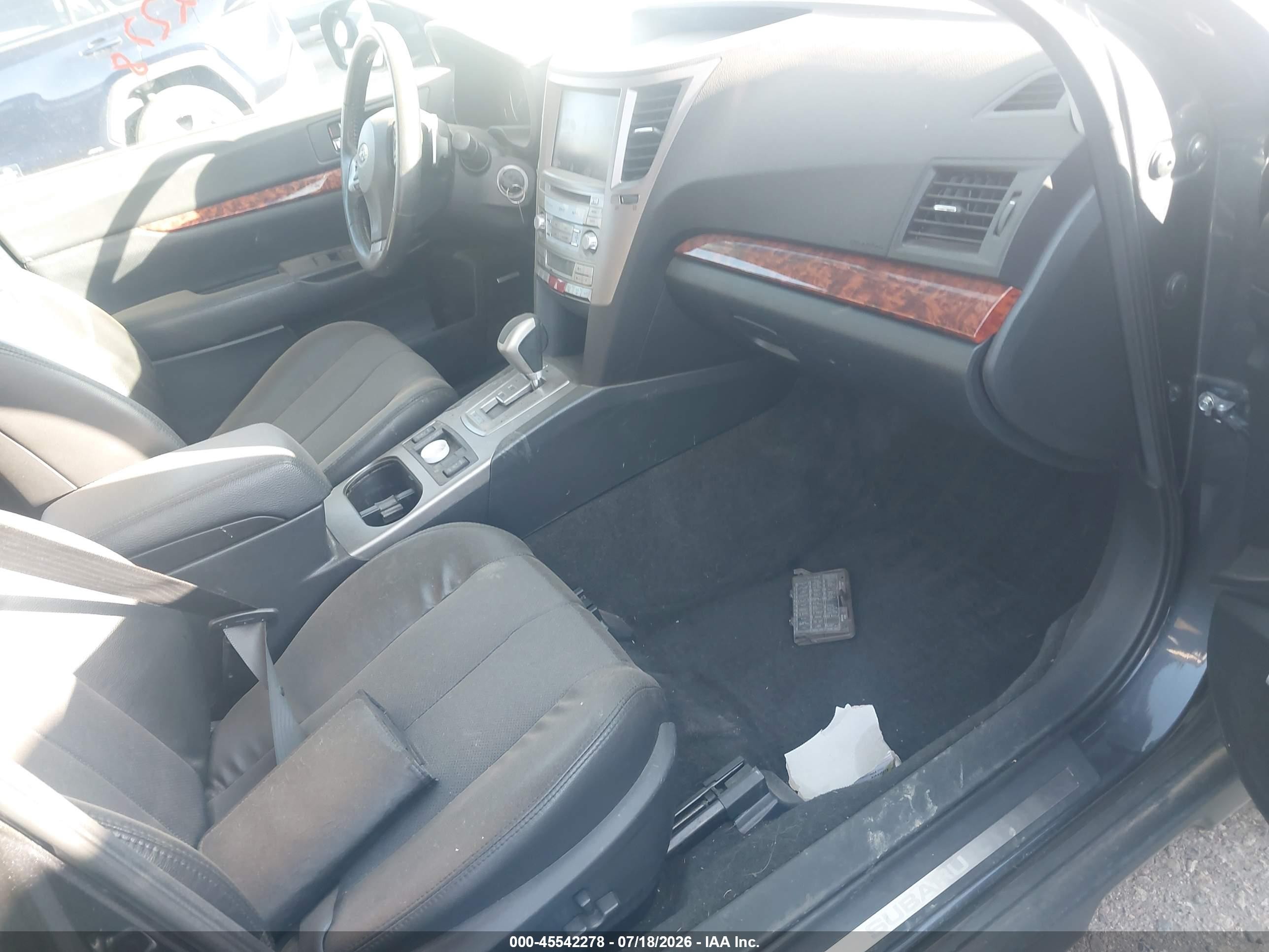 2012 Subaru Outback 3.6r Limited Черный vin: 4S4BRDLC0C2295181