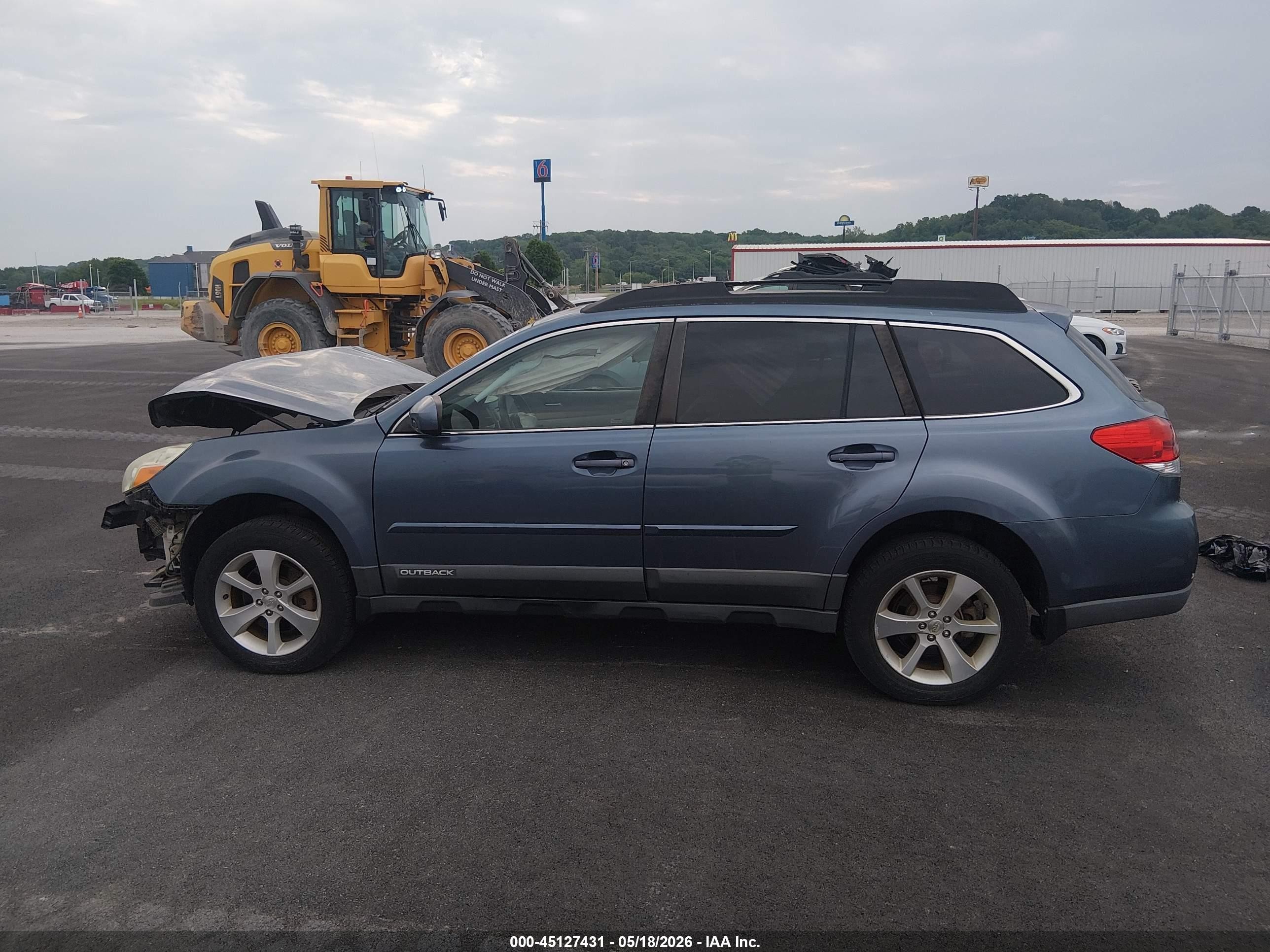 2014 Subaru Outback 3.6r Limited Blue vin: 4S4BRDLC0E2208995