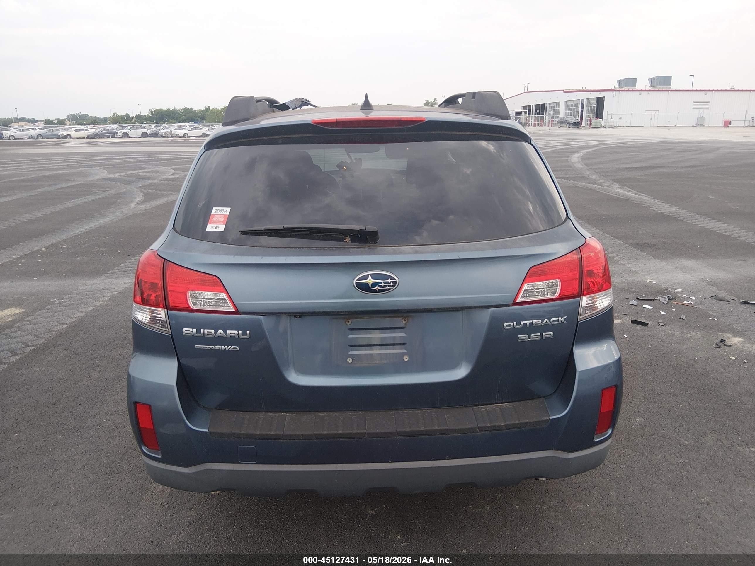 2014 Subaru Outback 3.6r Limited Blue vin: 4S4BRDLC0E2208995