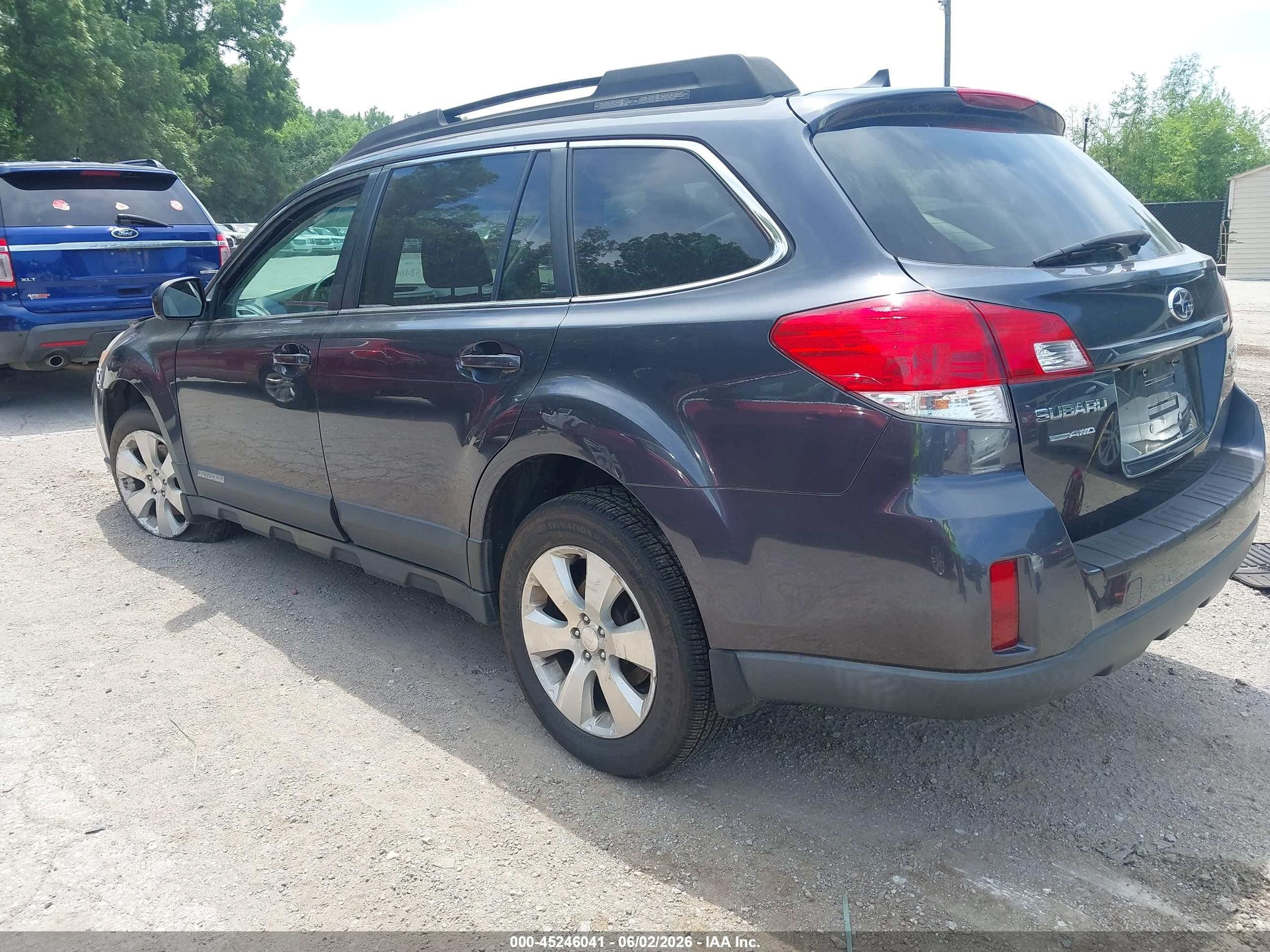 2011 Subaru Outback 3.6r Limited Black vin: 4S4BRDLC1B2368153