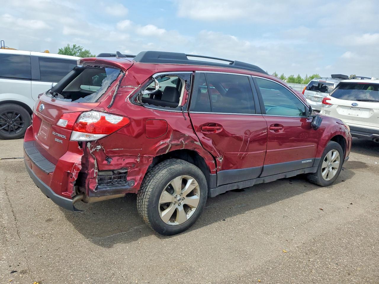 2012 Subaru Outback 3.6r Limited Бордовый vin: 4S4BRDLC1C2259452