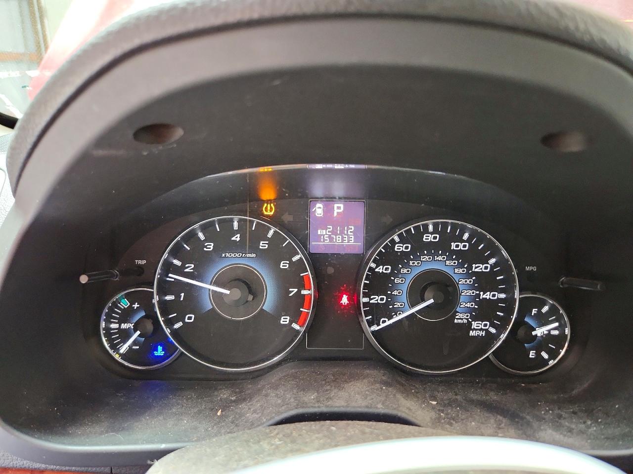 2012 Subaru Outback 3.6r Limited Бордовый vin: 4S4BRDLC1C2283377