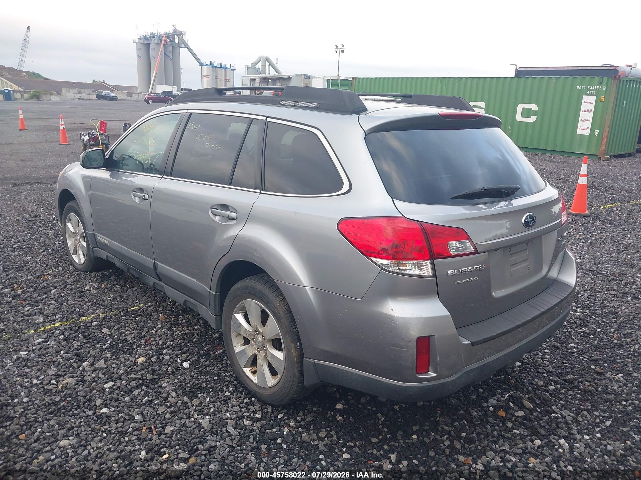 2010 Subaru Outback 3.6r Limited Серебряный vin: 4S4BRDLC2A2375580