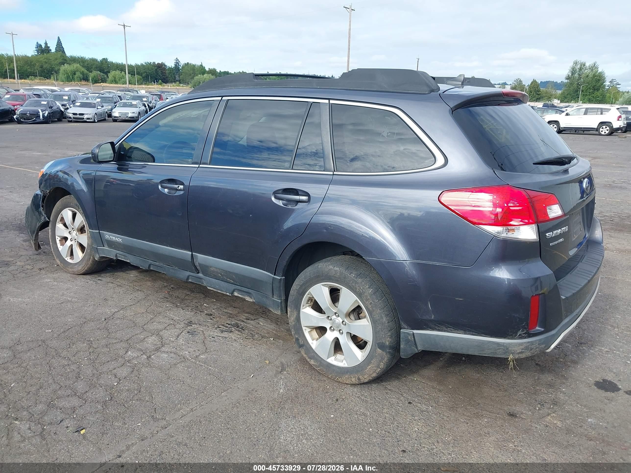 2013 Subaru Outback 3.6r Limited Серый vin: 4S4BRDLC3D2234957
