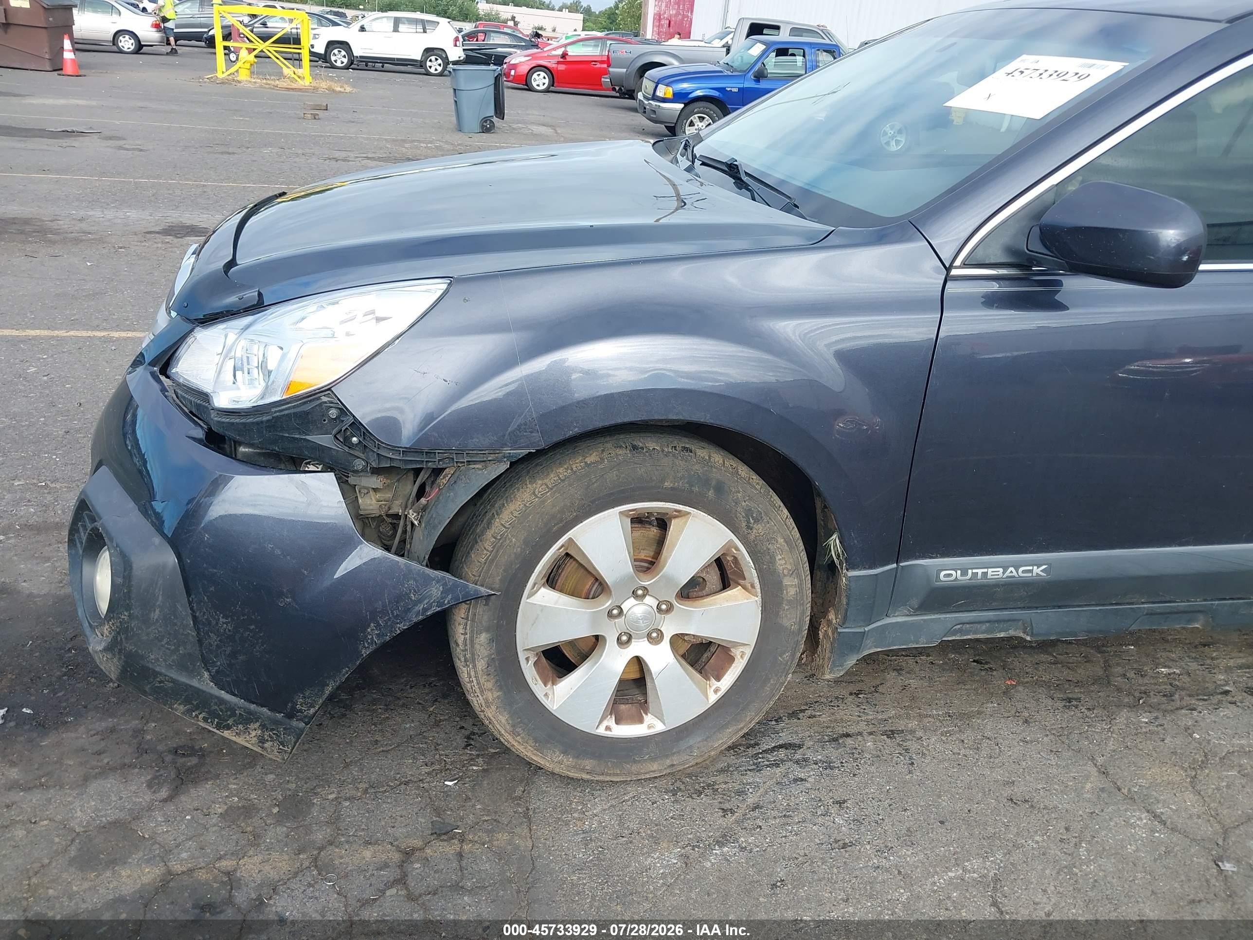 2013 Subaru Outback 3.6r Limited Серый vin: 4S4BRDLC3D2234957