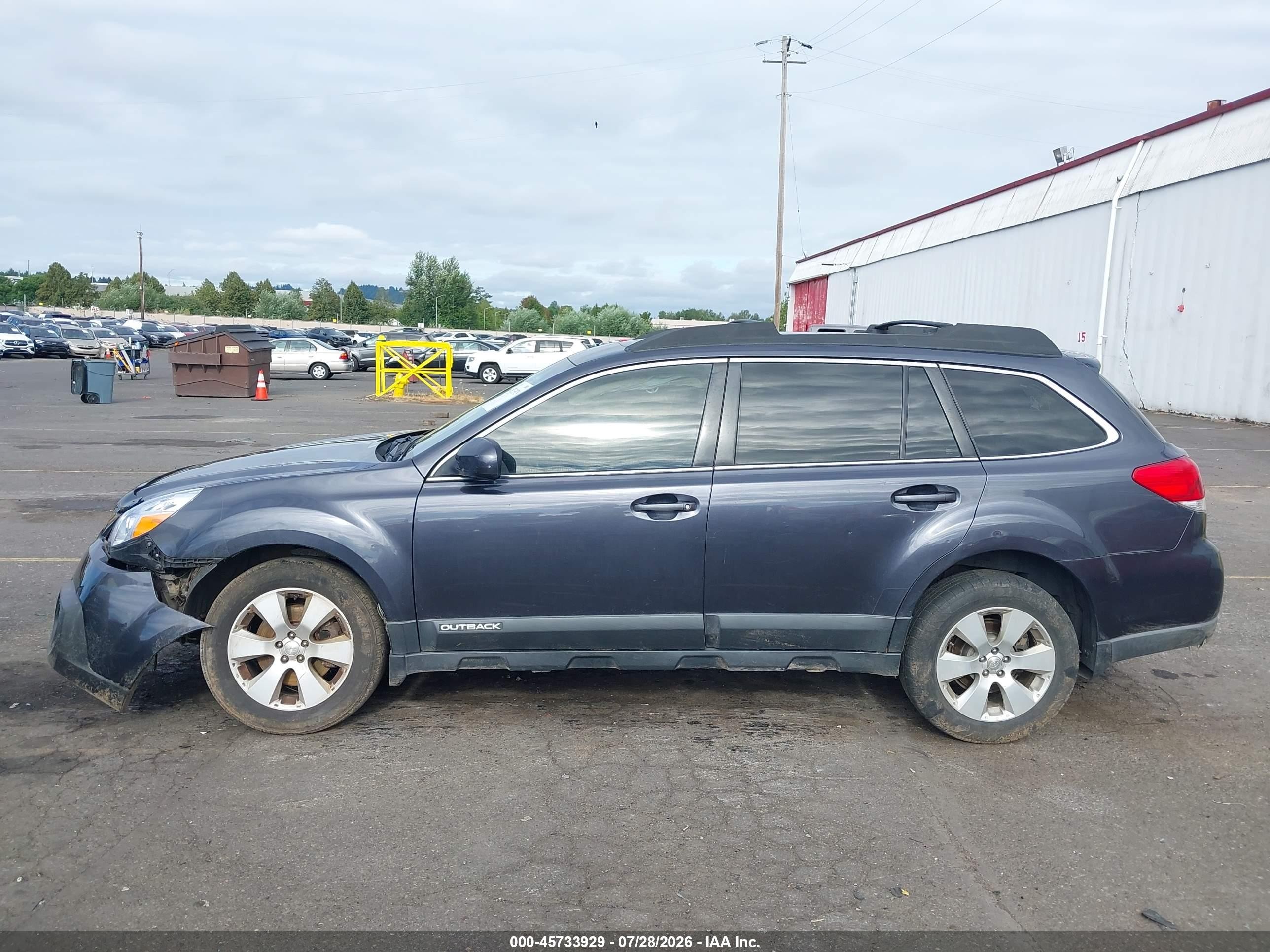 2013 Subaru Outback 3.6r Limited Серый vin: 4S4BRDLC3D2234957